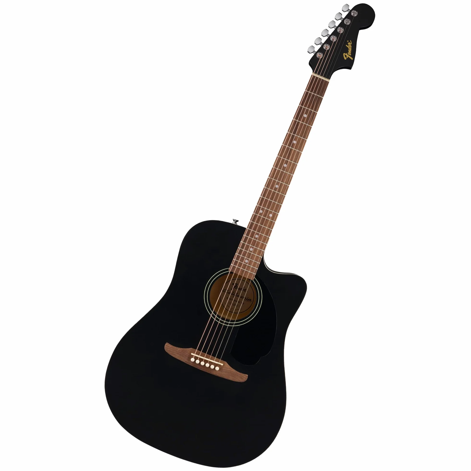 Fender CA Debut Guitarra Redondo Dreadnought CE Acústica, Guitarra para Principiantes, con 2 Años de Garantía, Black
