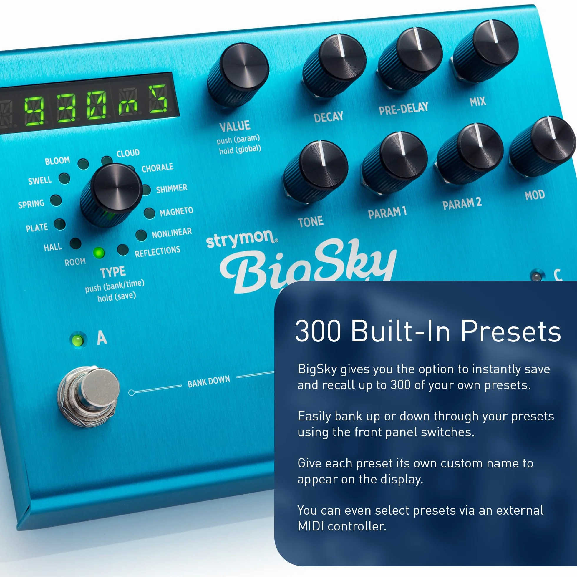 Strymon Big Sky Hall Reverbs - Pedal de efectos para guitarra