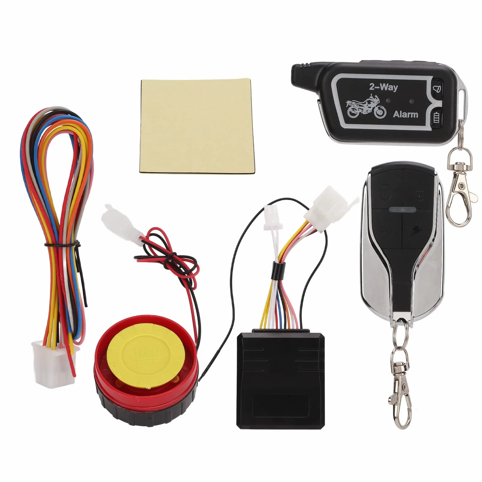 Sistema de Alarma de 2 Vías para Motocicleta, Alerta de Sonido de Vibración Antirrobo, Control Remoto LCD, Ahorro de Energía Antirrobo