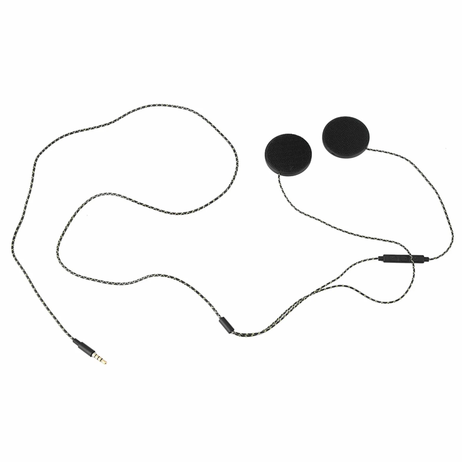 Auriculares para Casco de Moto con Cable, Jack 3,5 mm, Compatible iOS Android MP3