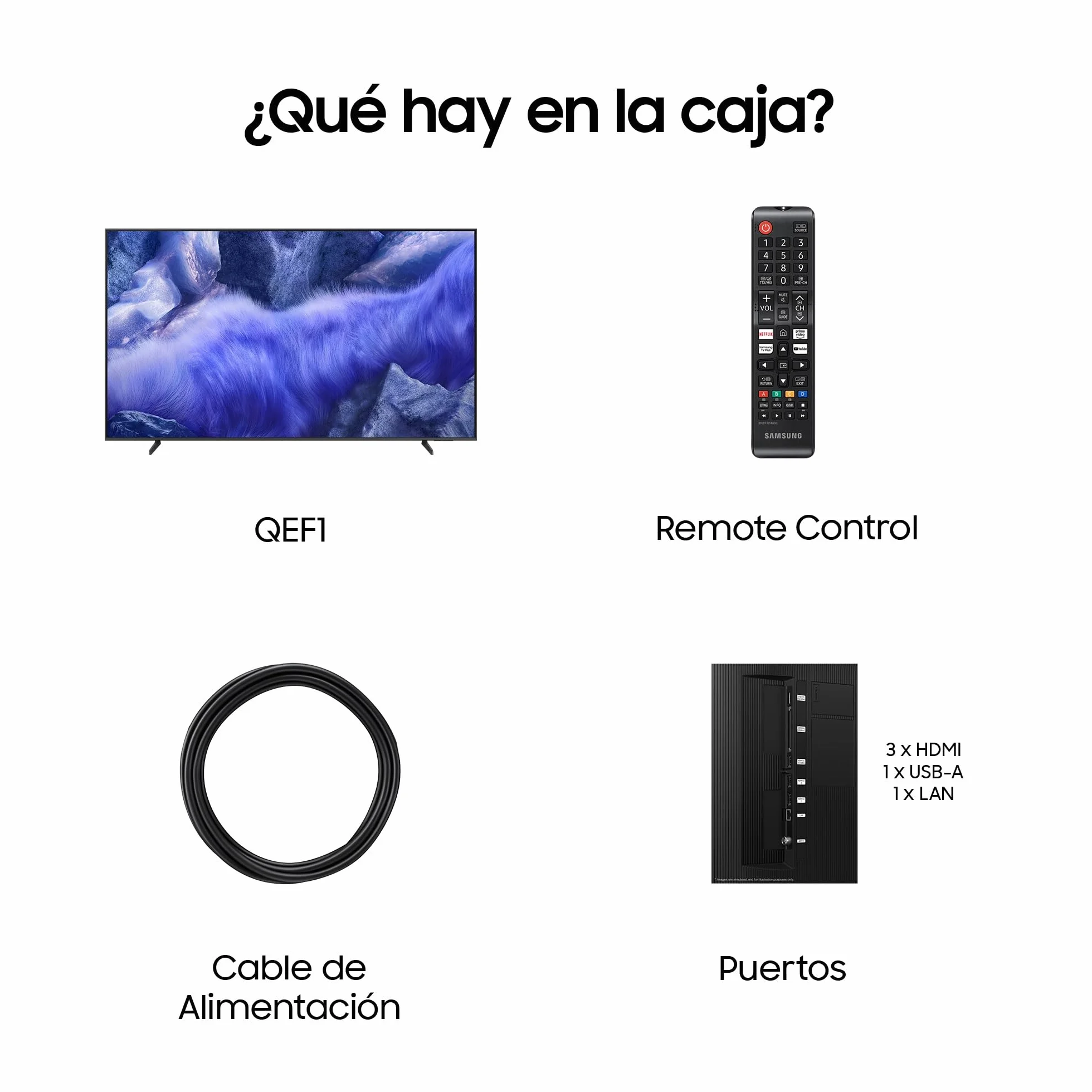 Samsung TV 65 Pulgadas QLED QE1F 4K Smart TV con Vision AI, 100% Volumen de Color con Quantum Dot