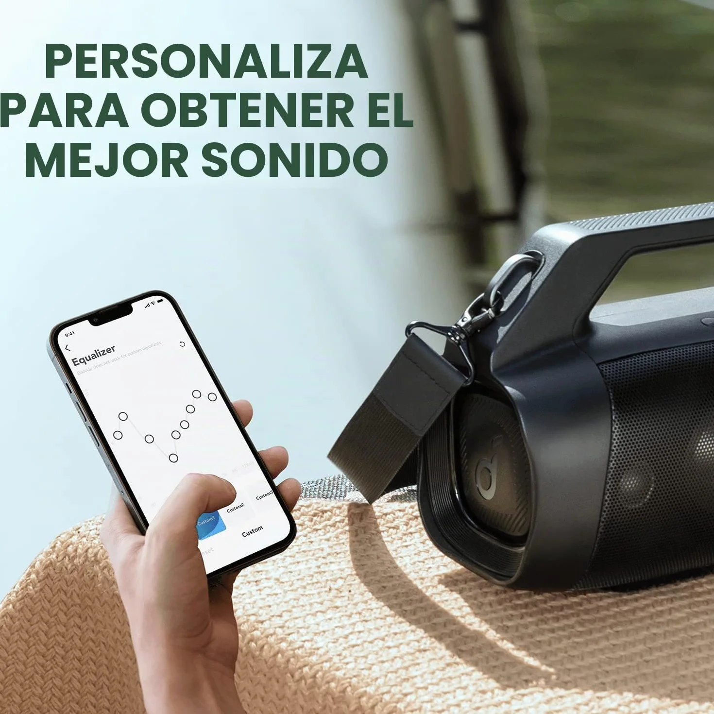 Soundcore Motion Boom Plus Altavoz Bluetooth 80W 20 Horas IP67 Resistente al Agua y Polvo Bluetooth 5.3 Portátil