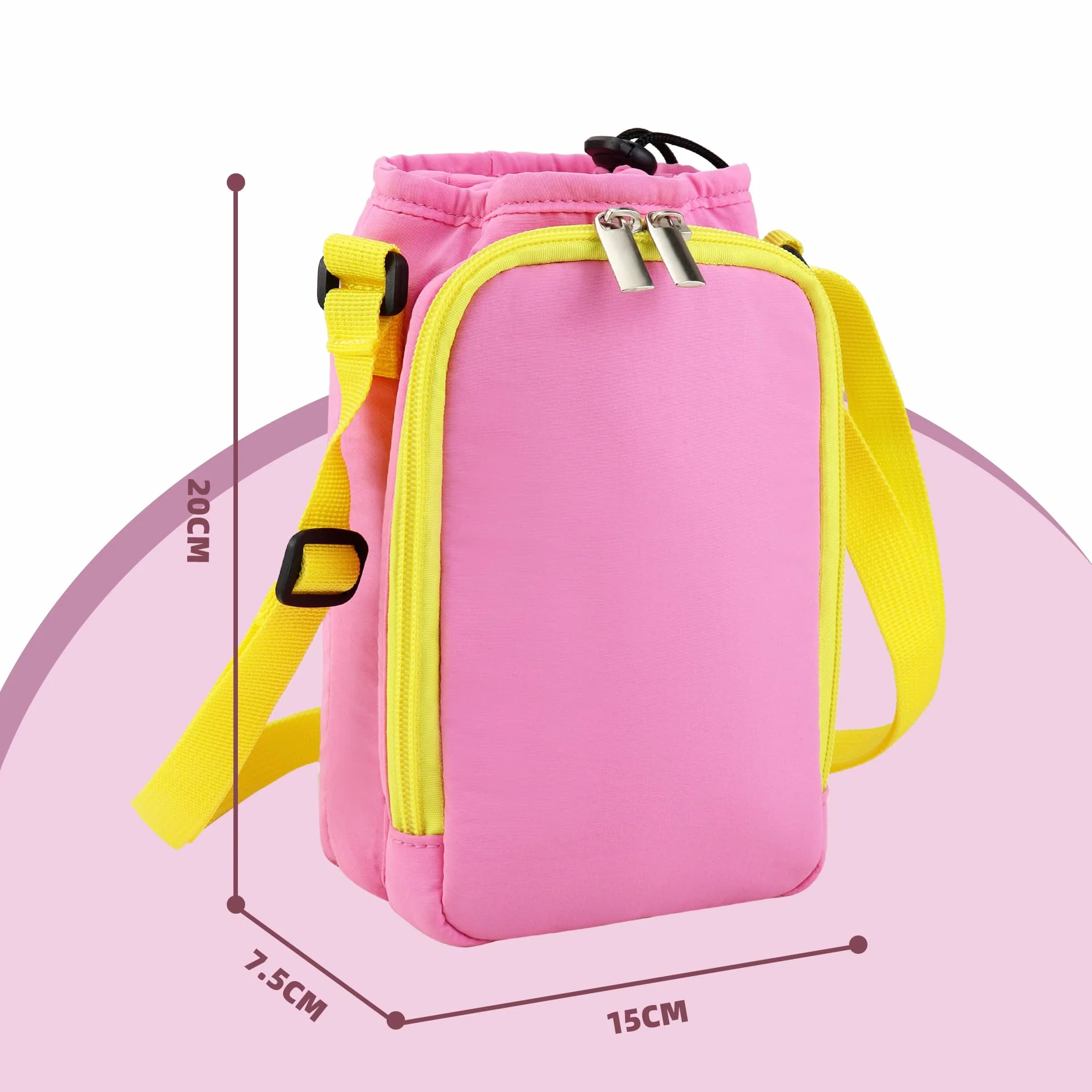 Bolsa de Transporte Compatible con FABA+ Cuentacuentos, con Compartimento para Personajes Sonoros y Auriculares (Rosa)