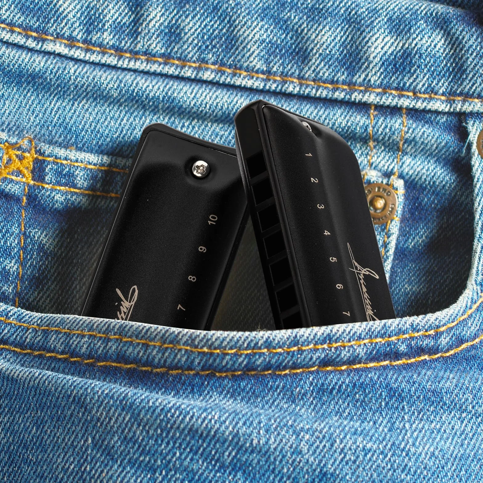 Blues Armónica JDR D Armónica Clave de D 10 Agujeros 20 Tonos Arpas para Adultos Niños Profesionales Principiantes Mini Órgano de Boca con Estuche | Assassin