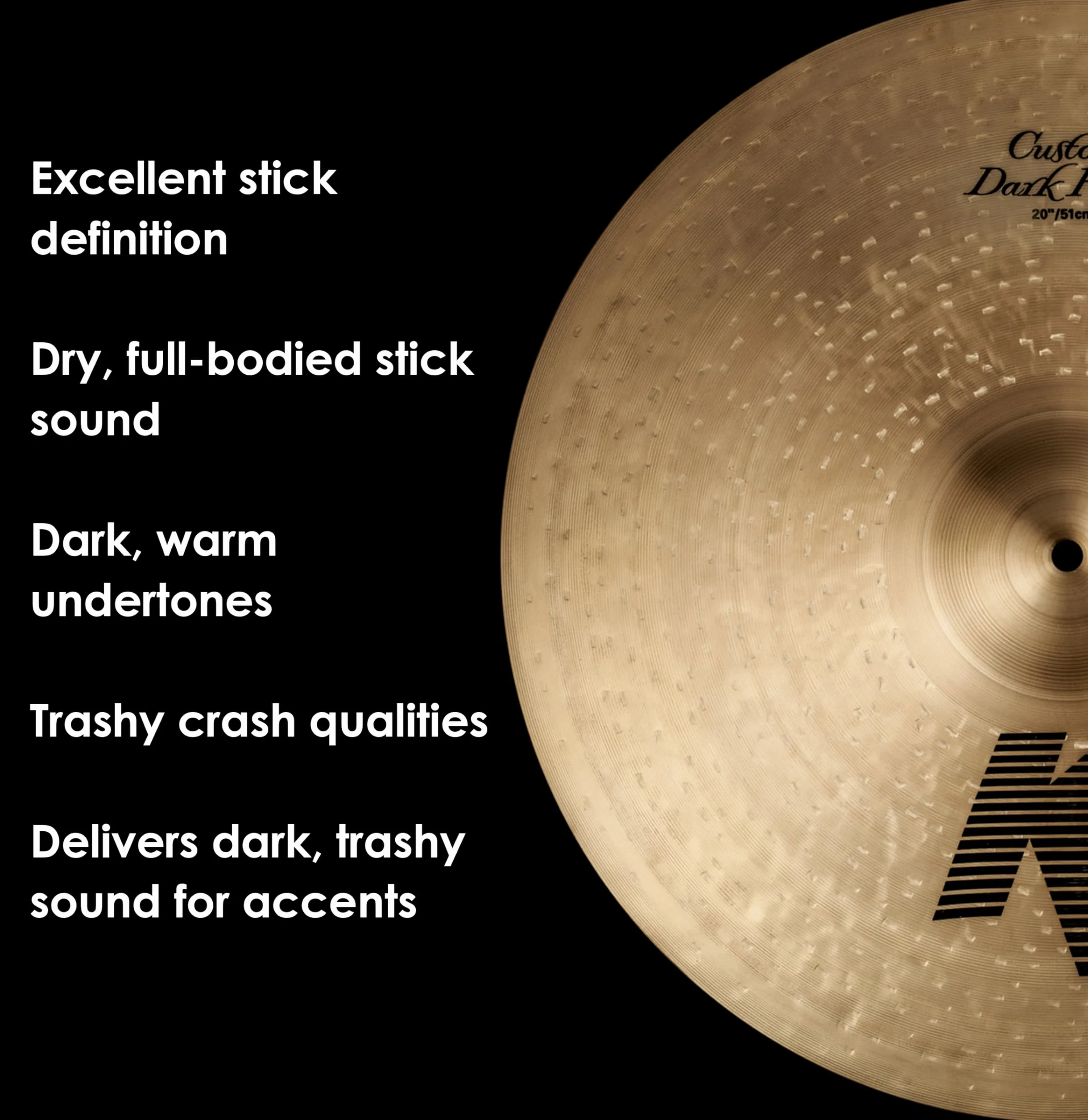 Zildjian K Custom Series - 20" Dark Ride Cymbal