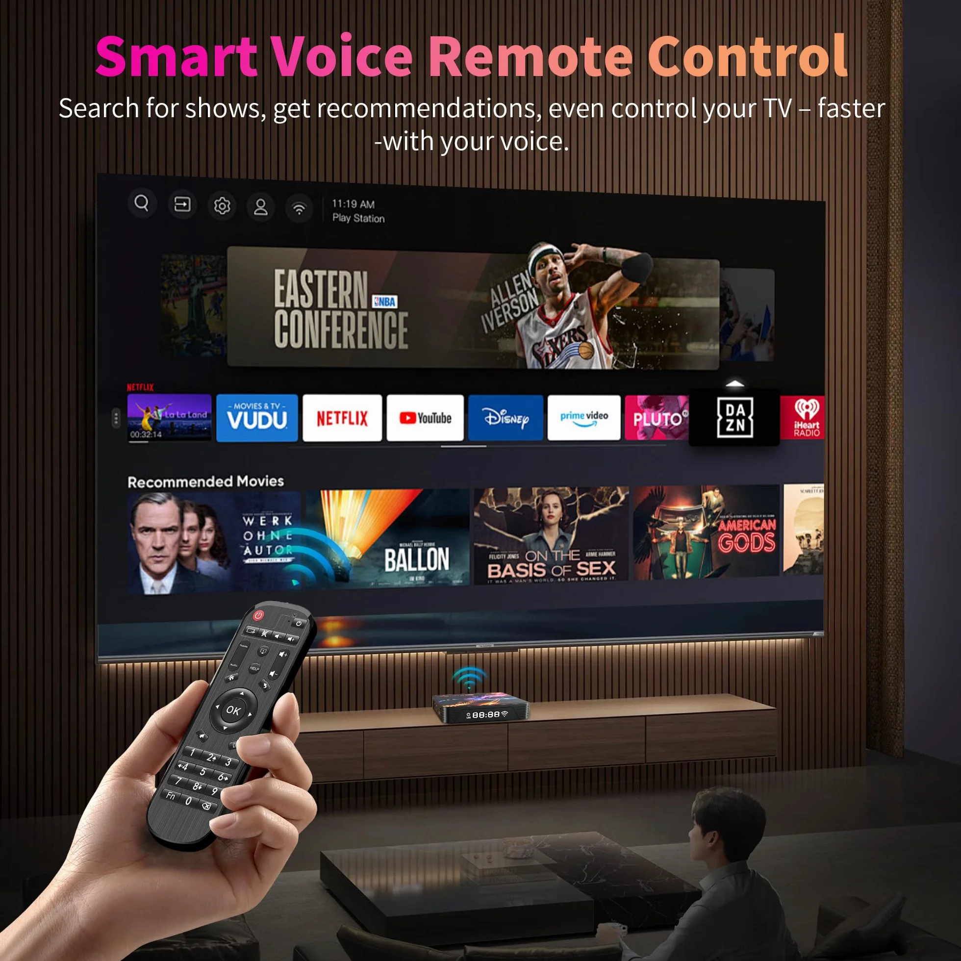 Android TV Box 4GB RAM 32GB ROM RK3528 Quad-Core 64bit Cortex-A53 4K 2.4G/5G Dual-Band WiFi Ethernet USB 3.0/2.0 Smart Box