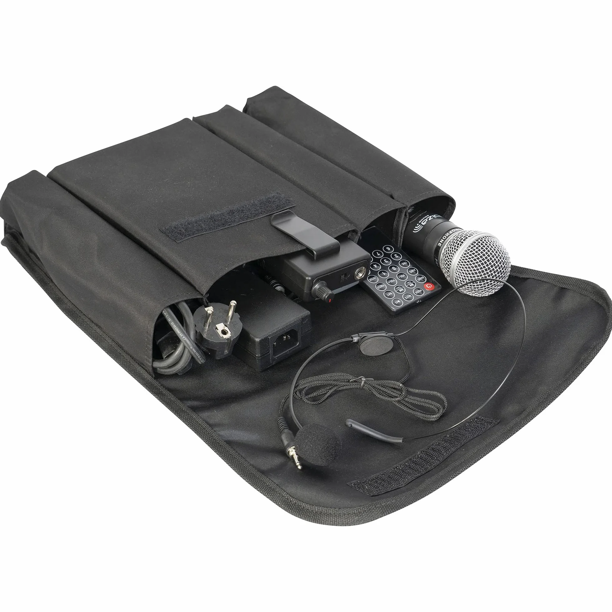 Ibiza - PORT15VHF-MKII-TWS - Altavoz portátil 15"/800W MAX con 2 micrófonos (VHF), Mando a Distancia y Funda Protectora - Bluetooth, USB, SD & TWS - 6 a 8h de autonomía