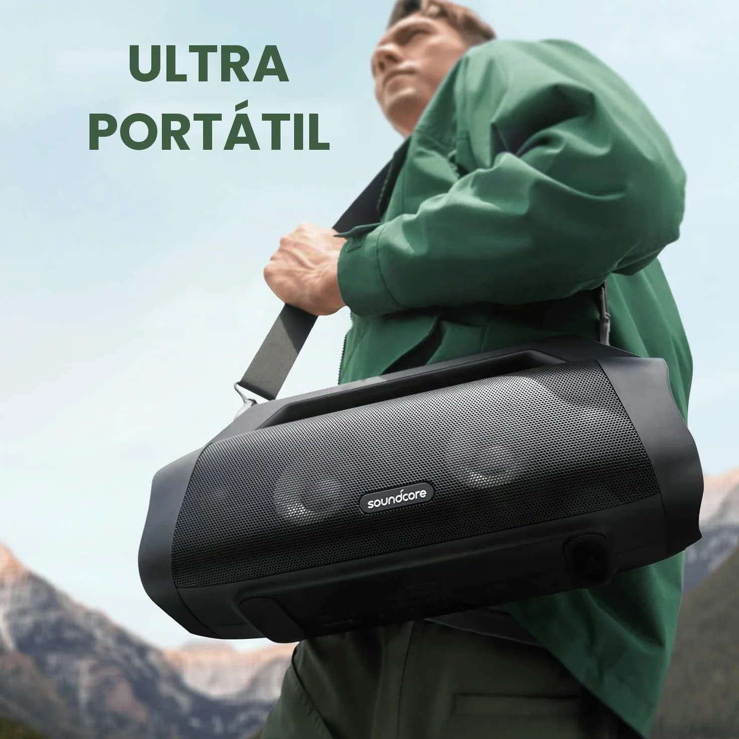 Soundcore Motion Boom Plus Altavoz Bluetooth 80W 20 Horas IP67 Resistente al Agua y Polvo Bluetooth 5.3 Portátil