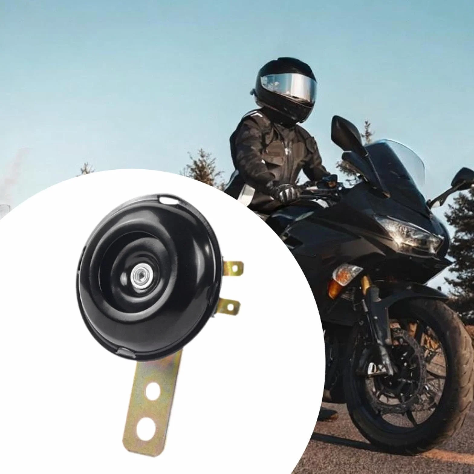 F Fityle Bocina para motocicleta eléctrica, altavoz compacto y resistente para scooters, 12v
