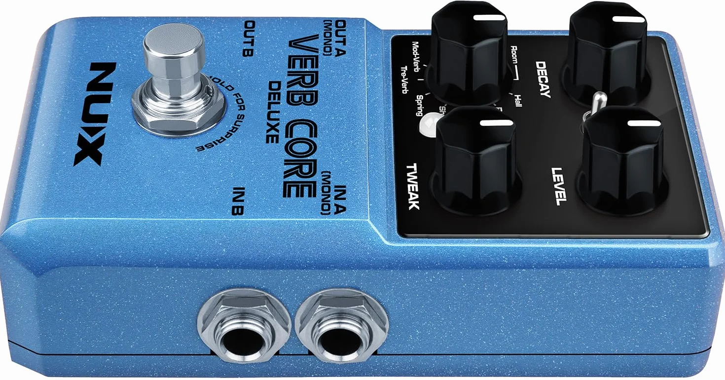 NU-X | Pedal Verb Core Deluxe con 8 efectos de reverberación diferentes en una sola caja