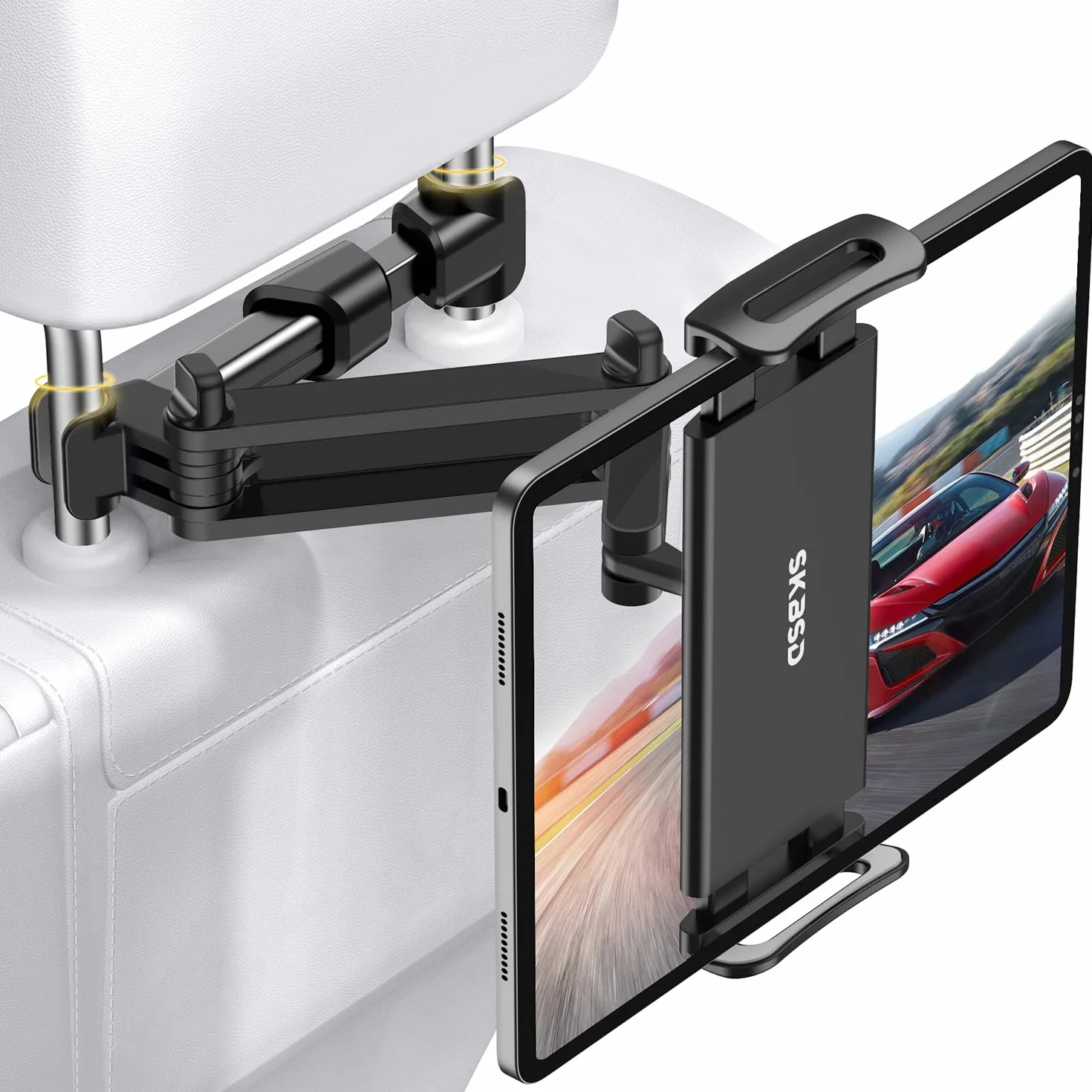 Soporte Tablet Coche, Soporte Reposacabezas para Tablet ,Soporte Tablet de Coche con Apoyo 360 Rotación para 4,7~13 Pulgadas iPad, iPhone, Galaxy Tab, Huawei Mediapad, Switch et d'autres Smartphones