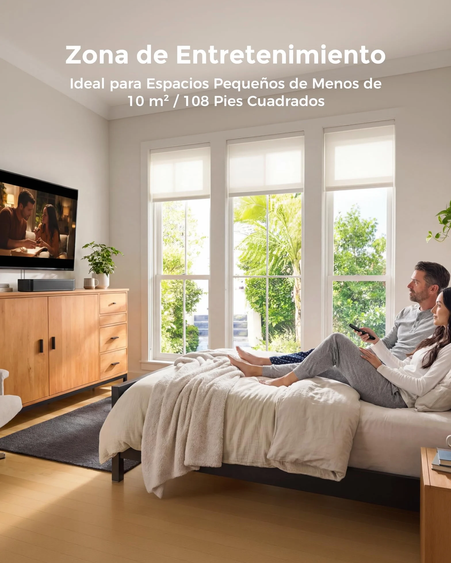 ULTIMEA Poseidon M20 Pro Soundbar 2.1ch, 132W, Bluetooth 5.4, Subwoofer Integrado