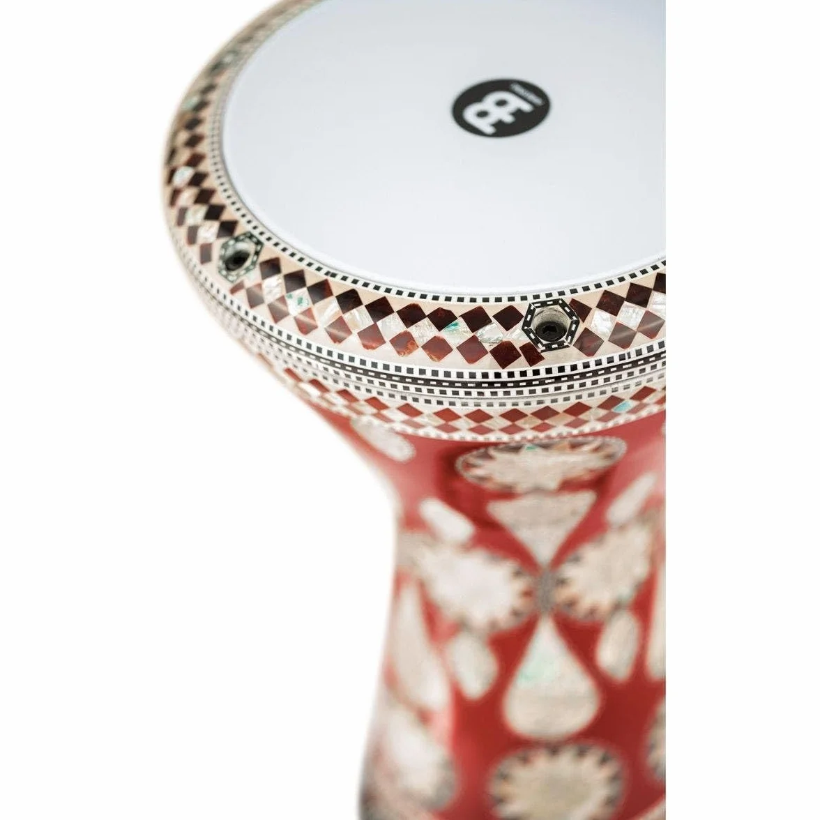 Meinl AEED2 Artisan Edition White Pearl Mosaic Imperial Egypt - Cojín doble (8,75 pulgadas), diseño de mosaico, color blanco