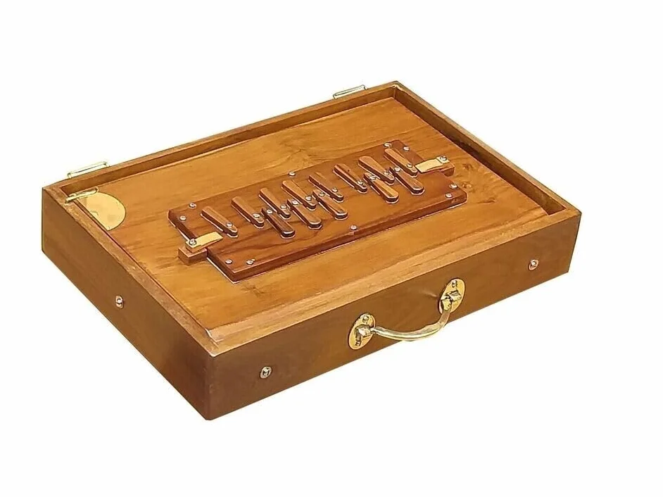 SHRUTI BOX SIZE~ (15" X 10" X 3")~SWAR PETI~TEAK WOOD~440 Hz~SHRUTI~YOGA~CHANT