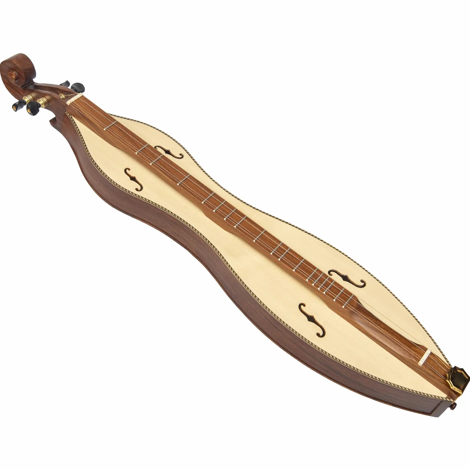 4 cuerdas Mountain Dulcimer F-Hole palisandro con purga