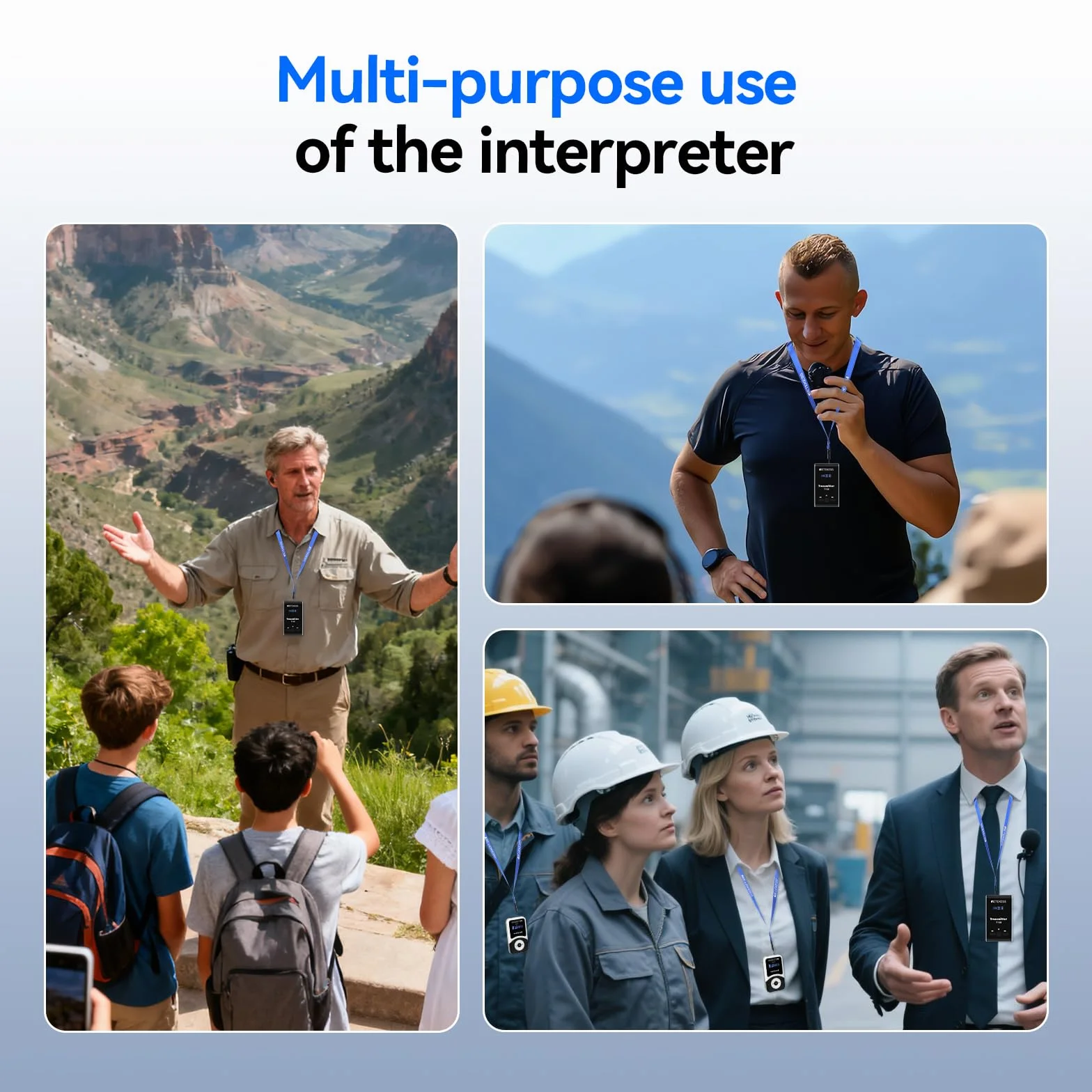 Retekess T130-T131 Tour Guide System, Sistema de Audioguía Turística, 99 Canales, 12H en Espera, Sistema de Audio Susurrado Interpretación para el Turismo, para Viajes, Fábricas, Capacitación, Reunión