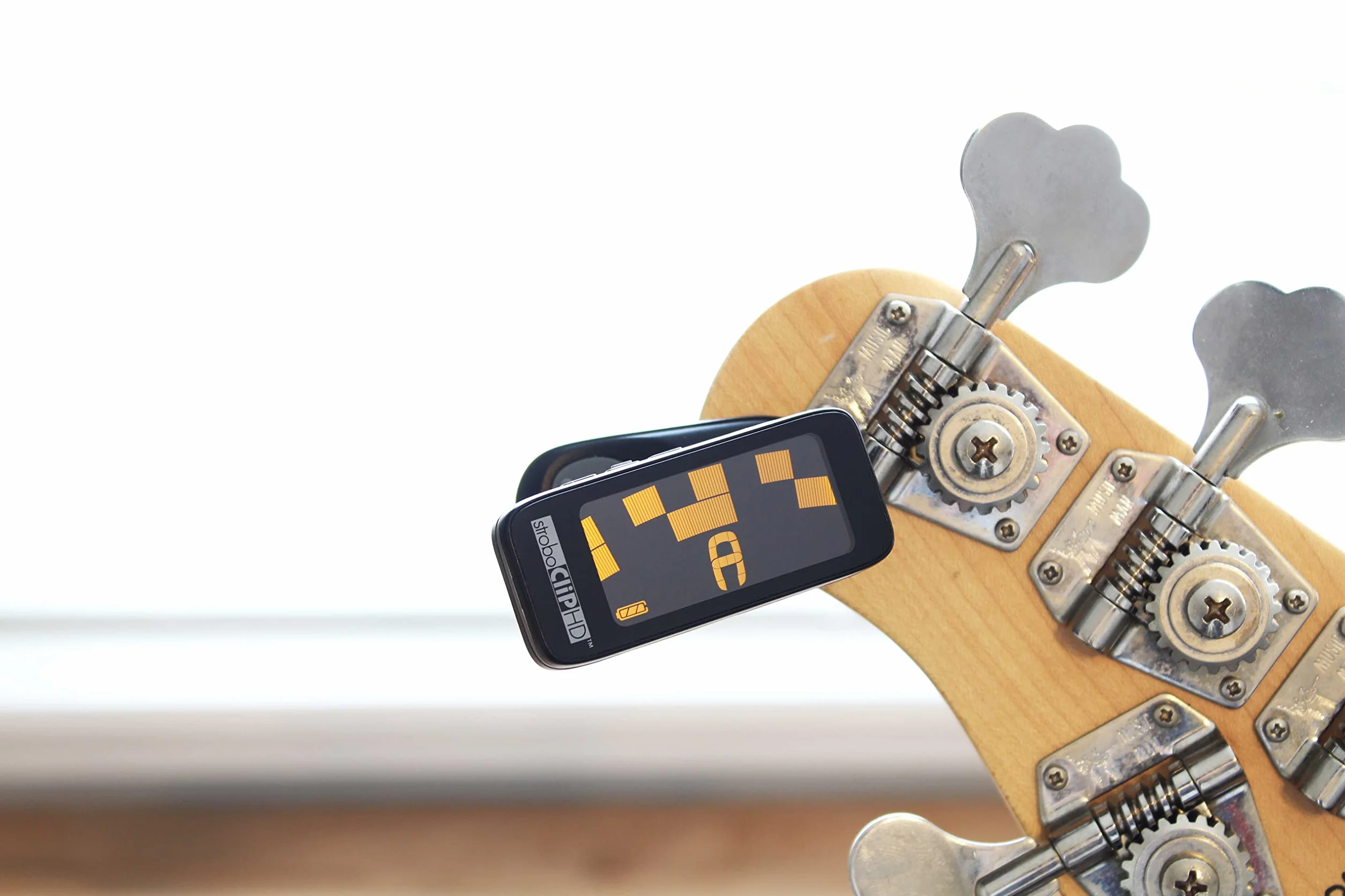Peterson StroboClip HD Clip-On Tuner | Guitarra, bajo, violín, ukelele, arpa, latón, viento de madera, orquestal