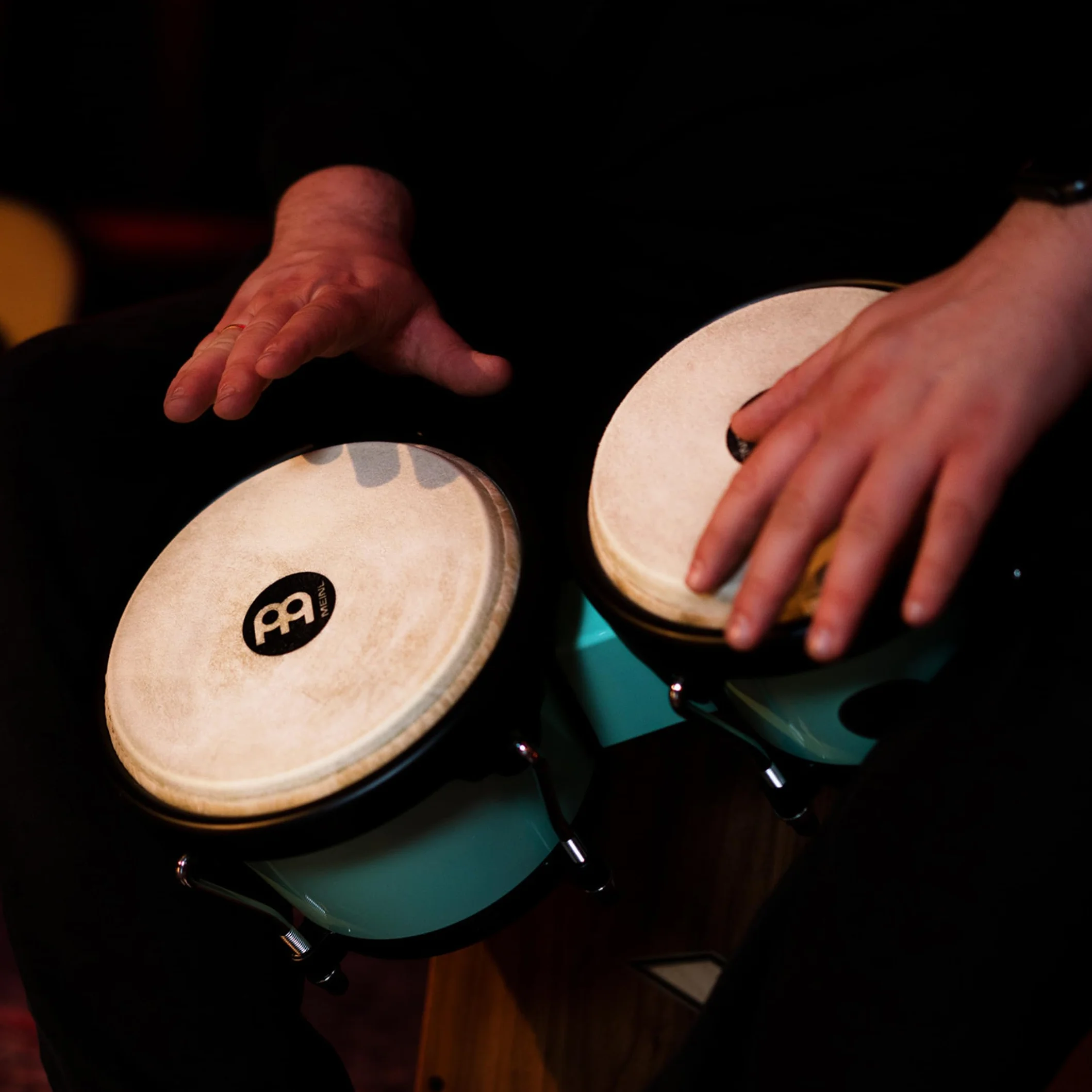 MEINL Percussion Headliner Bongo - Journey Series - Special Edition - 6 1/2" Macho & 7 1/2" Hembra - Seafoam Green (HB50SF)