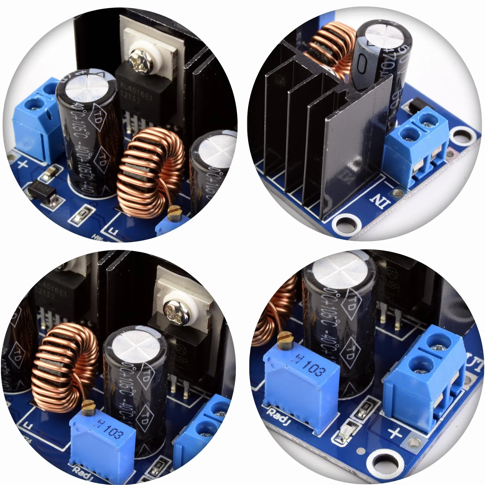 DC-DC paso abajo Buck Converter 5V 9V 12V 24V 8A módulo de control de voltaje fuente de alimentación compatible con Arduino LED controladores ventiladores motor módulo de alimentación