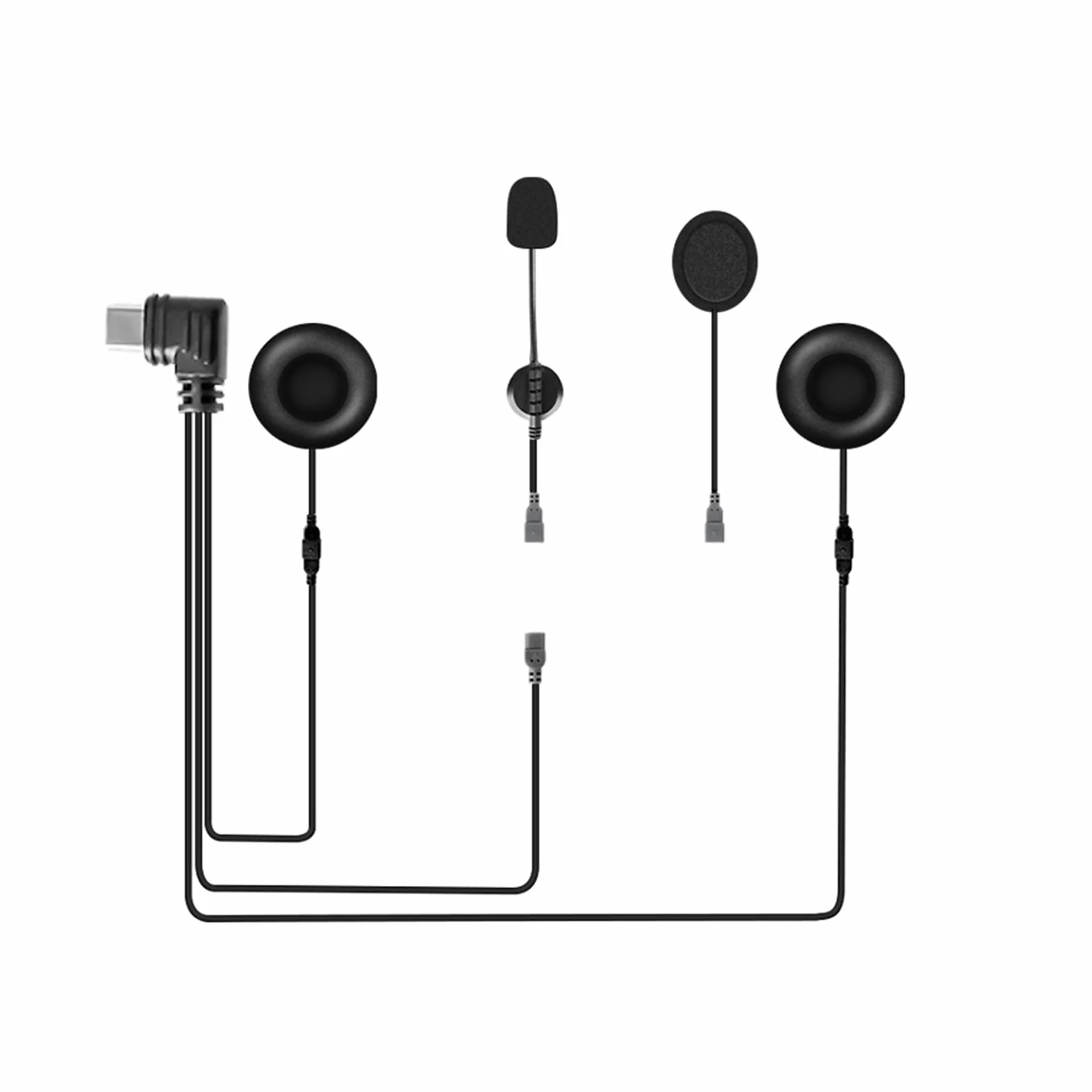 EJEAS Q8 Original Tipo C Auriculares Intercomunicador Moto Bluetooth para Q8/V7/MS8/MS20/V4 Plus/V6 Pro