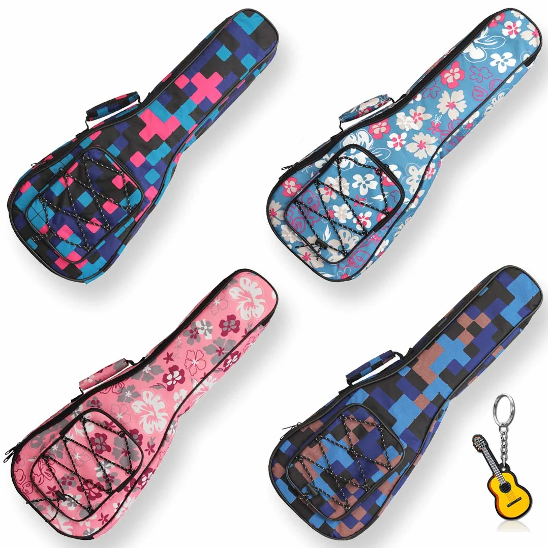 Funda para Ukelele de 10 mm, portátil, Impermeable, con Bolsa de Almacenamiento para Accesorios