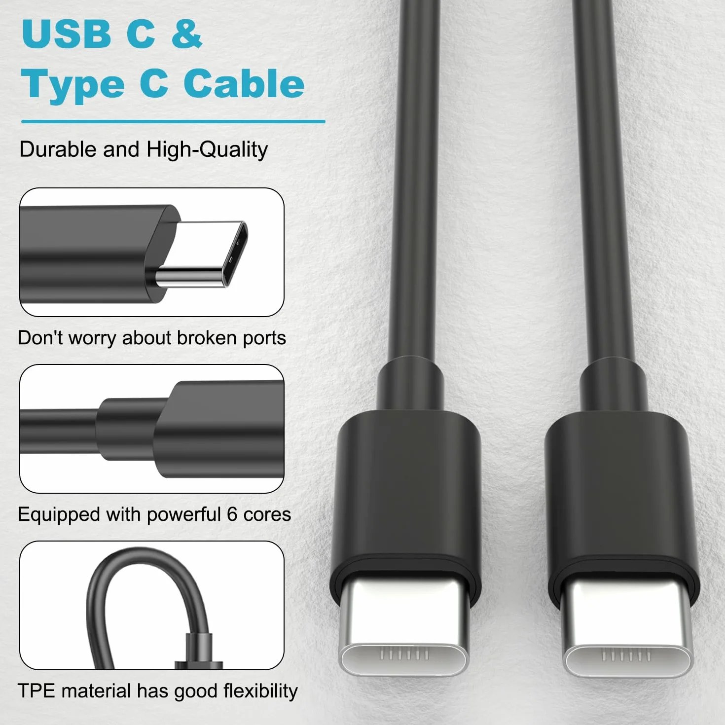 Samsung Cargador Rápido 45W USB C 2Pack con Cable 2M para Galaxy S26 S25 S24 S23 S22 S21 S20 Note20 A73 A53 S10