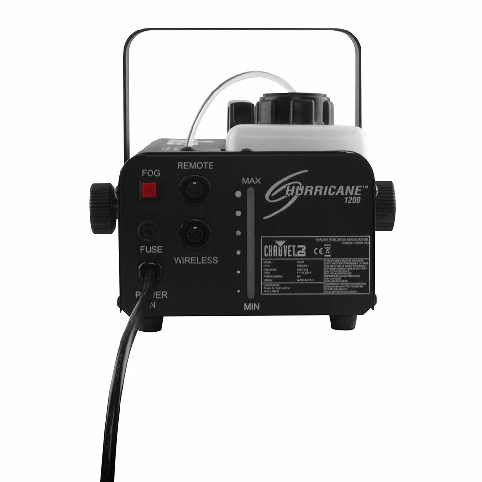 Chauvet H1200 Hurricane 1200 Smoke Machine inc Remote & 5L FluidL8