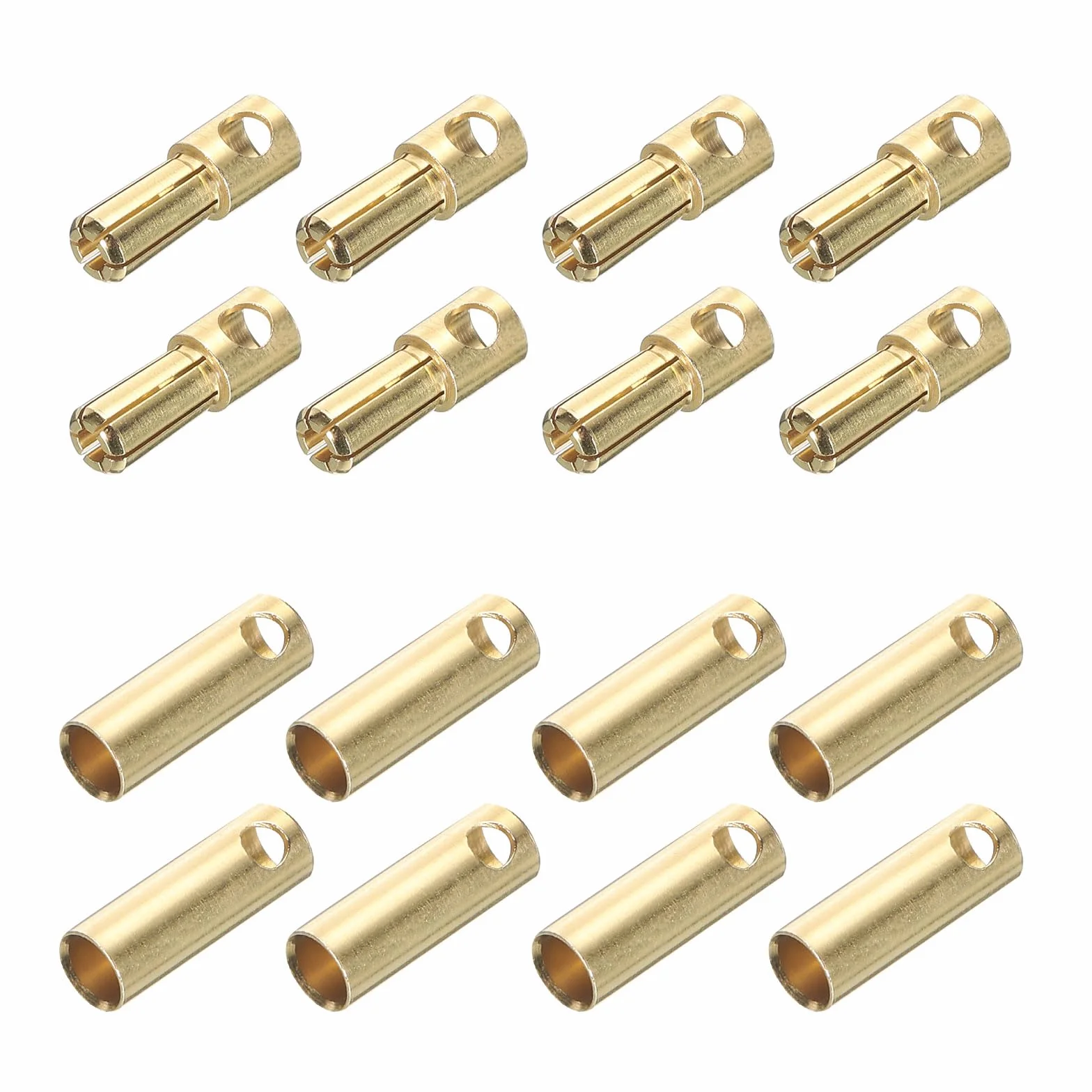 QUARKZMAN 8 Pares Banana Enchufes Conector 5mm Macho Hembra Banana Enchufe para Altavoz Cable RC Batería ESC Motor