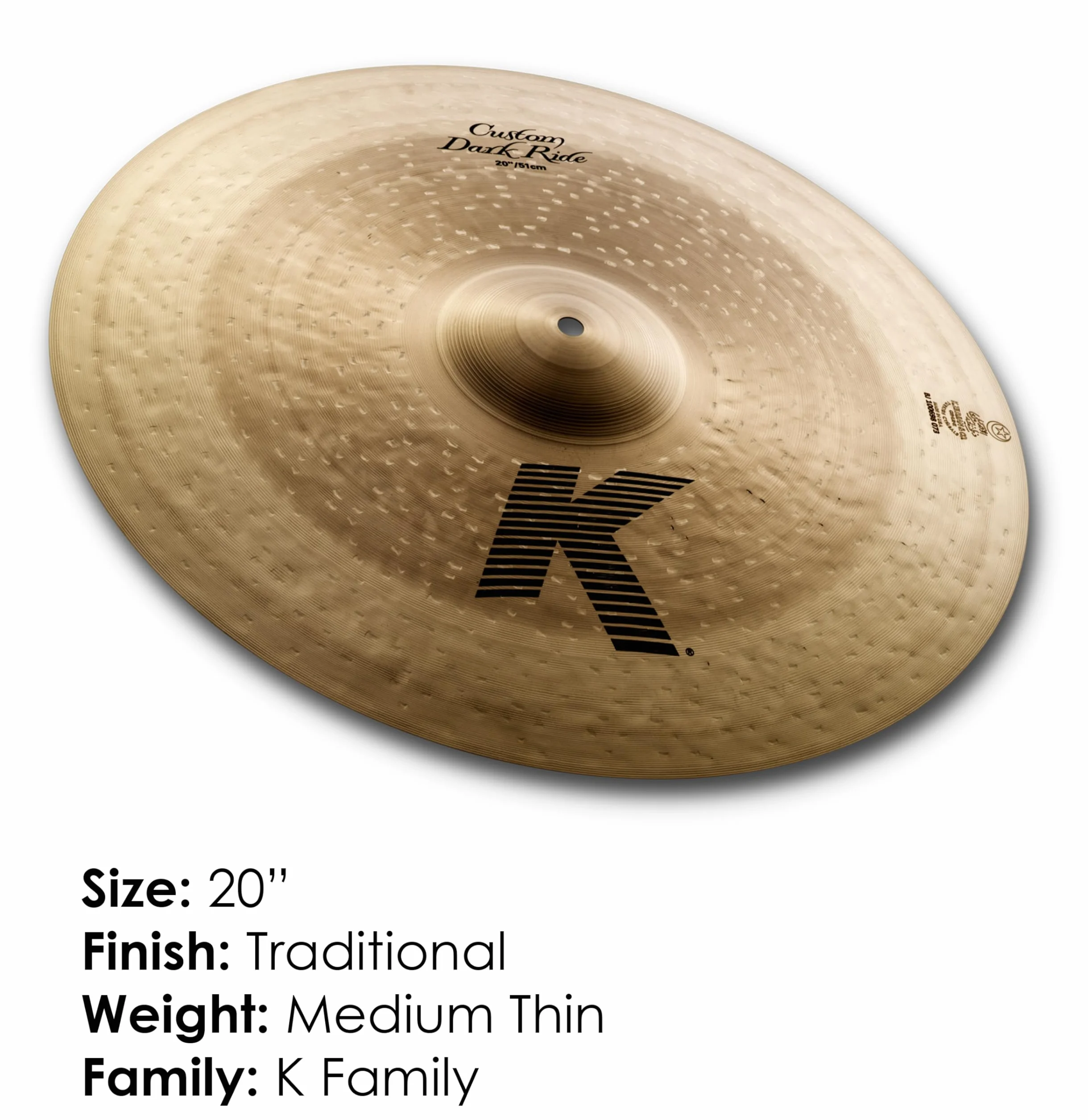 Zildjian K Custom Series - 20" Dark Ride Cymbal