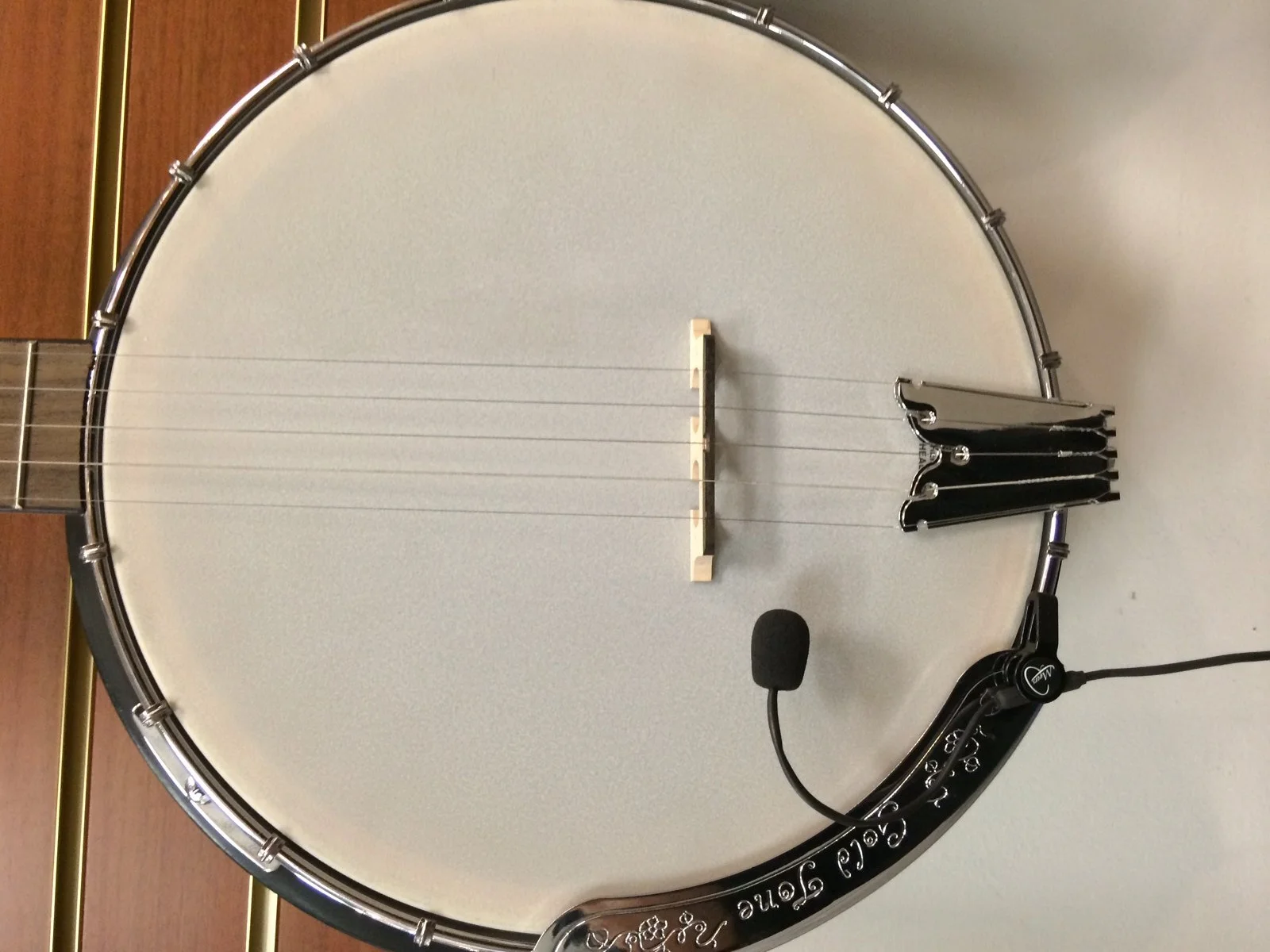 El Micrófono Feather Banjo con flexible Micro Cuello de Ganso por Myers Pickup