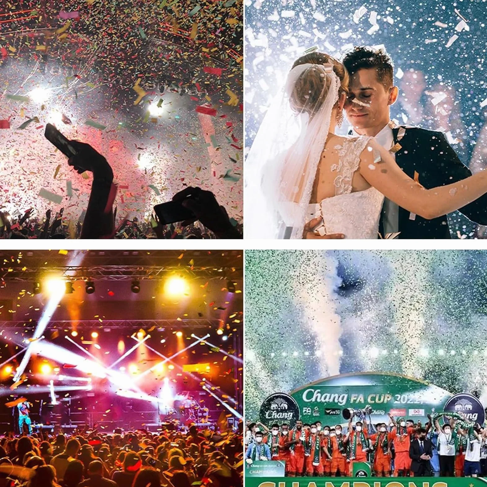MáQuina De CañóN De Confeti Profesional De 150 W, Lanzador De Confeti EléCtrico, Tubos De Confeti Con Control Remoto InaláMbrico Para Eventos Especiales, Fiestas, Clubes, Bodas, Conciertos
