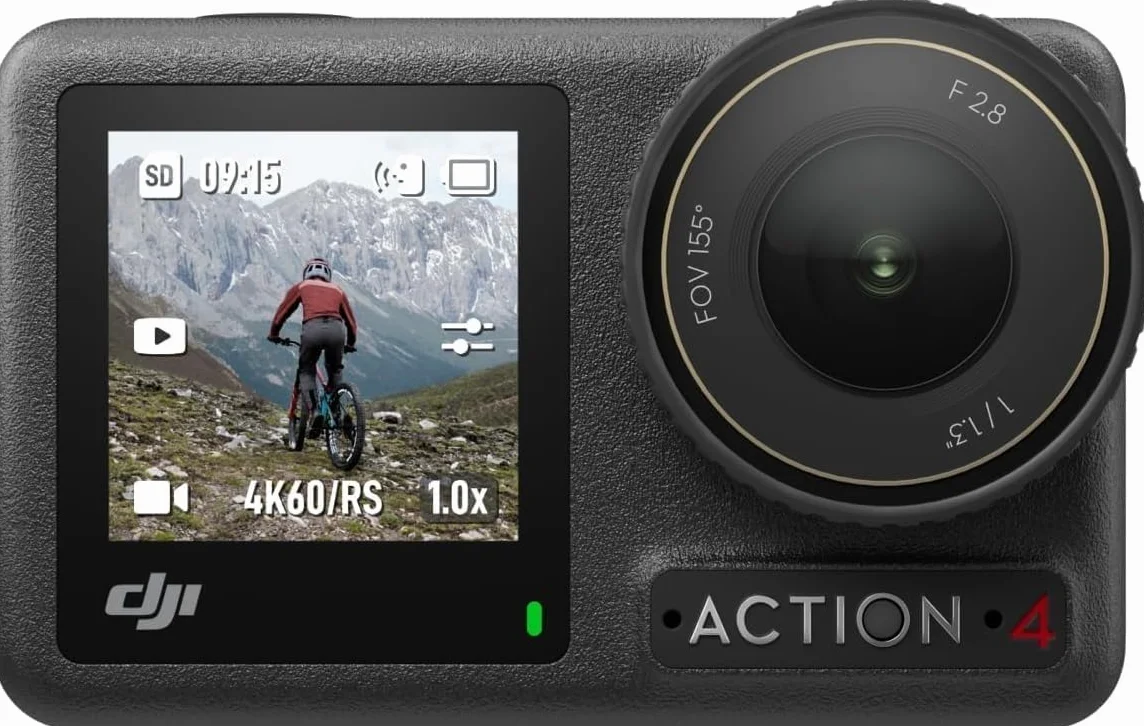 DJI Osmo Action 4 Pack Esencial Cámara de Acción Sumergible 4K/120 fps Sensor 1/1.3 Pulgadas D-Log M 10 bits Batería 1770 mAh