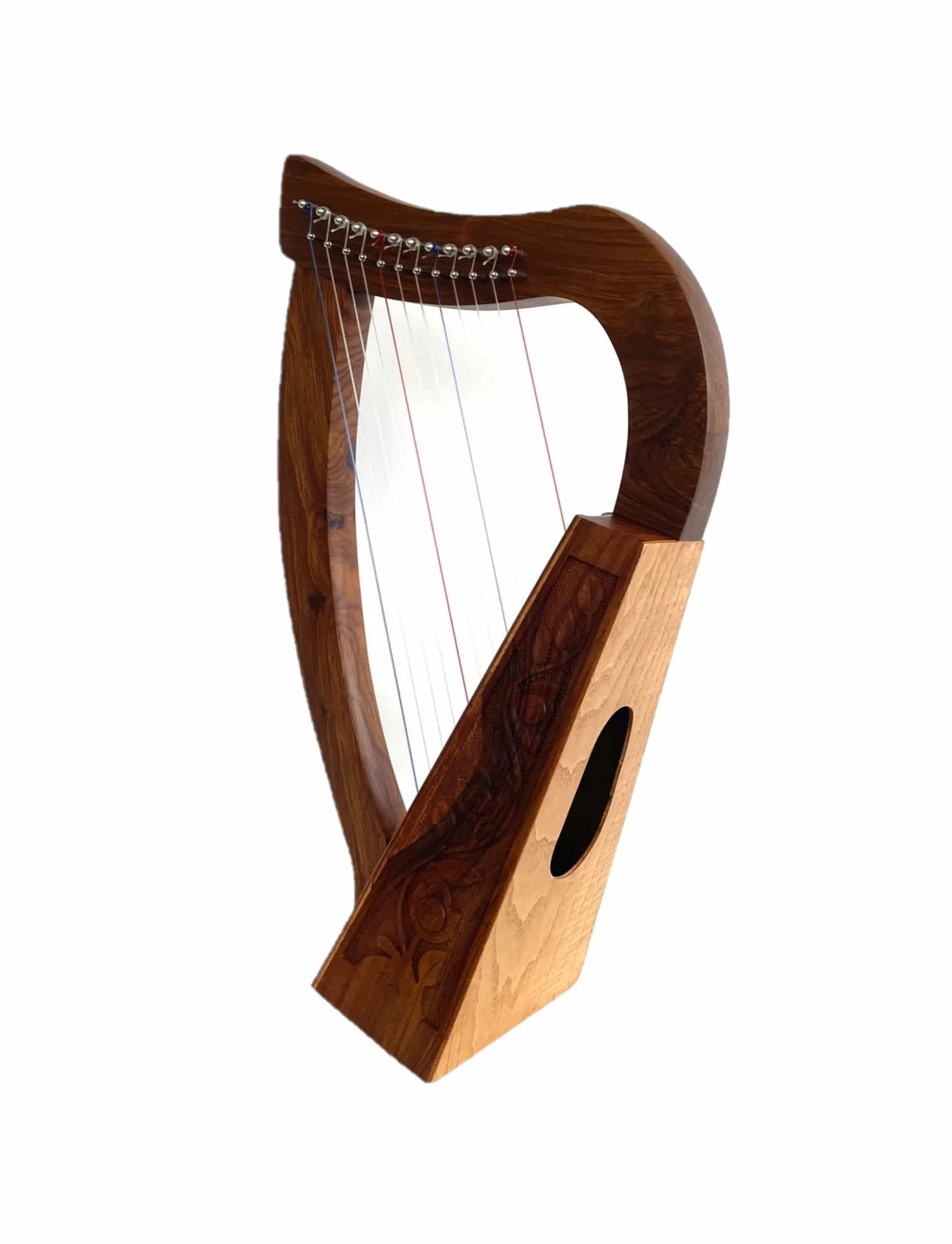 Uzman - Arpa celta de 12 cuerdas - Incluye llave de afinación, cuerdas de repuesto - Arpa de bebé ideal para principiantes - Arpa para principiantes - Arpa para niños - Hecho a mano