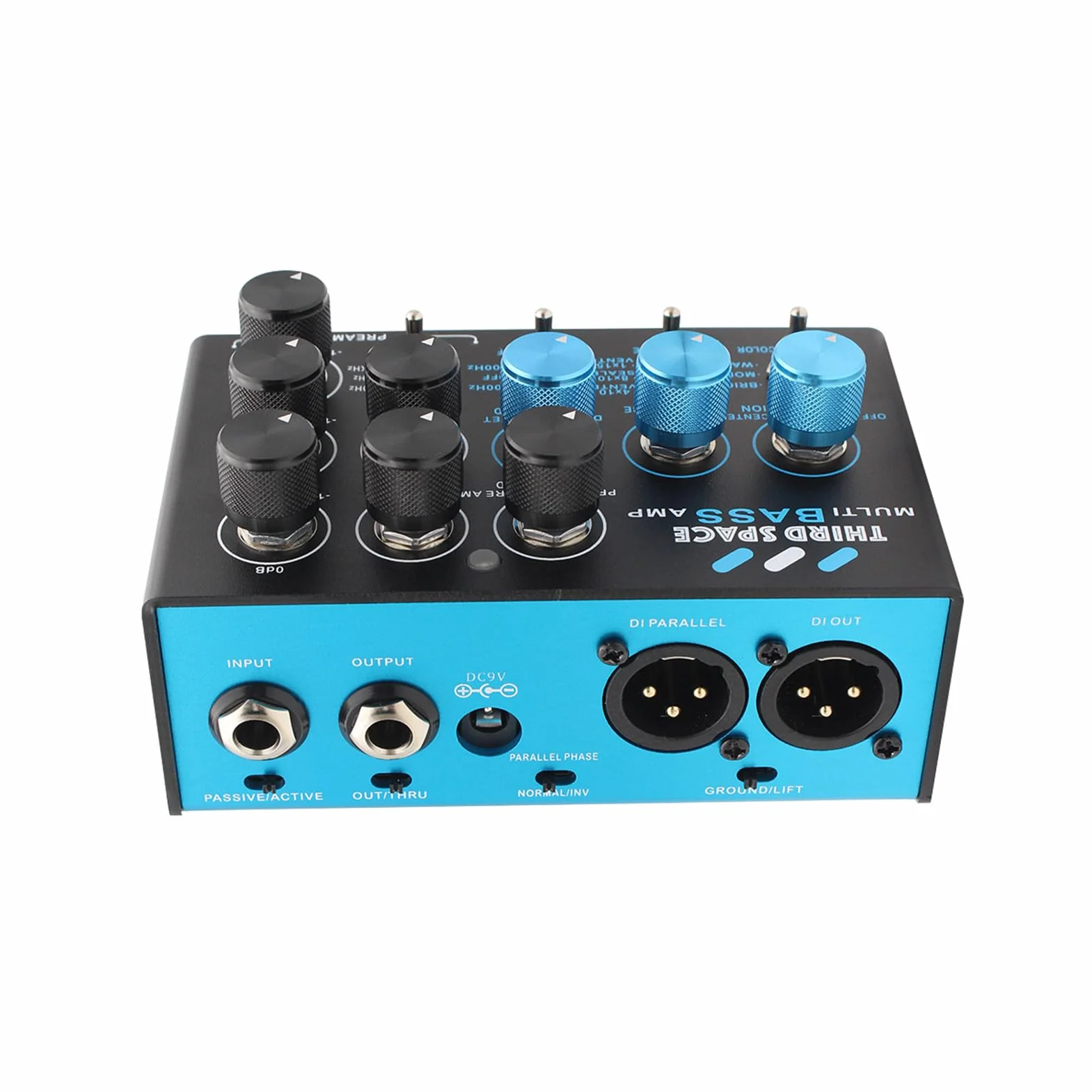 Pedal Multiefectos para bajo, Procesador Multiefectos Profesional, Pedales de bajo con Preamplificador, Ecualizador de 3 Bandas, Cadena de Señal Paralela, Bucles de Efectos, Simulador de