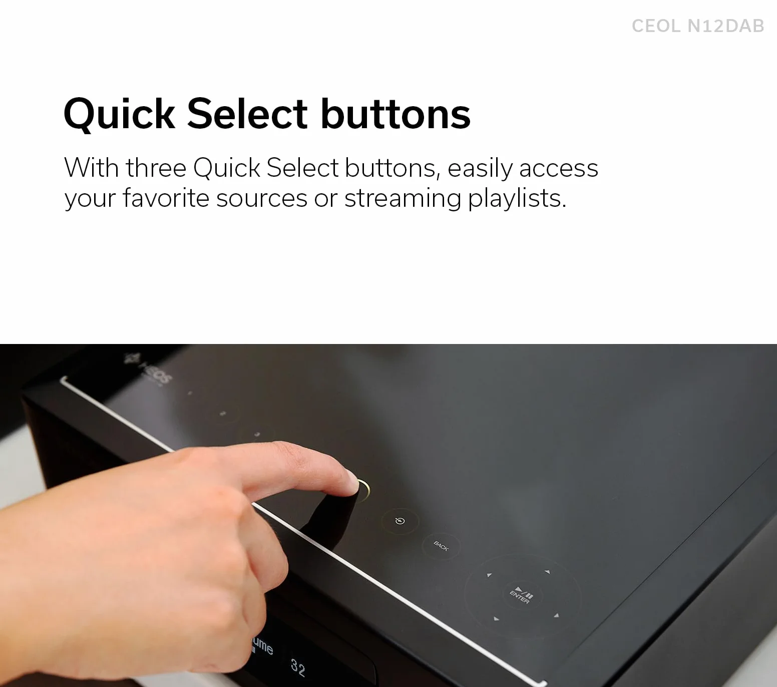 Denon CEOL N12DAB - Sistema Todo en uno con Reproductor de CD, Radio Dab/FM, HDMI ARC y HEOS Integrados, Color Negro