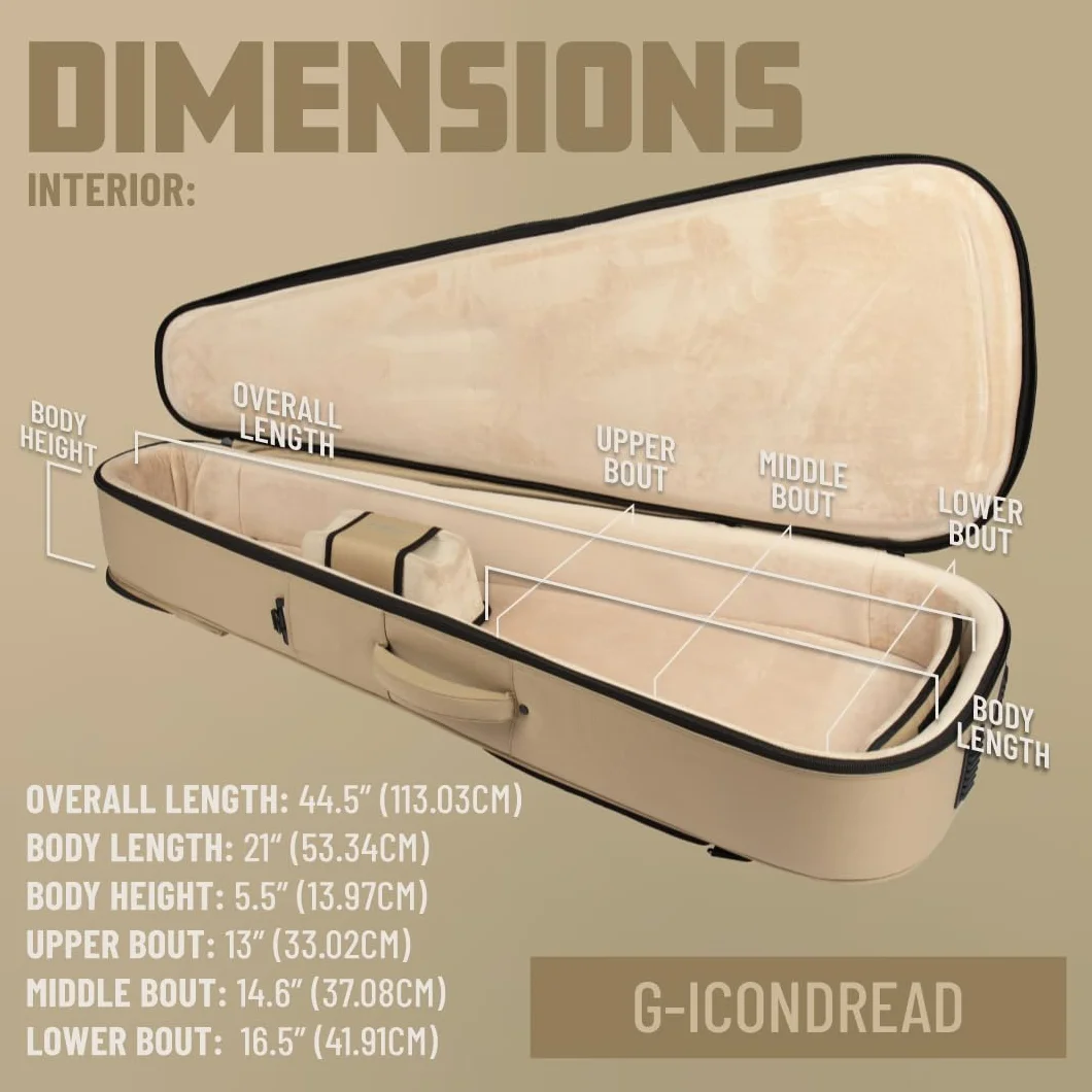 Gator Cases Icon Series Gig Bag Premium Resistente a la Intemperie para Guitarras Acústicas con Cremallera TSA; Verde(G-ICONDREAD-GRN)