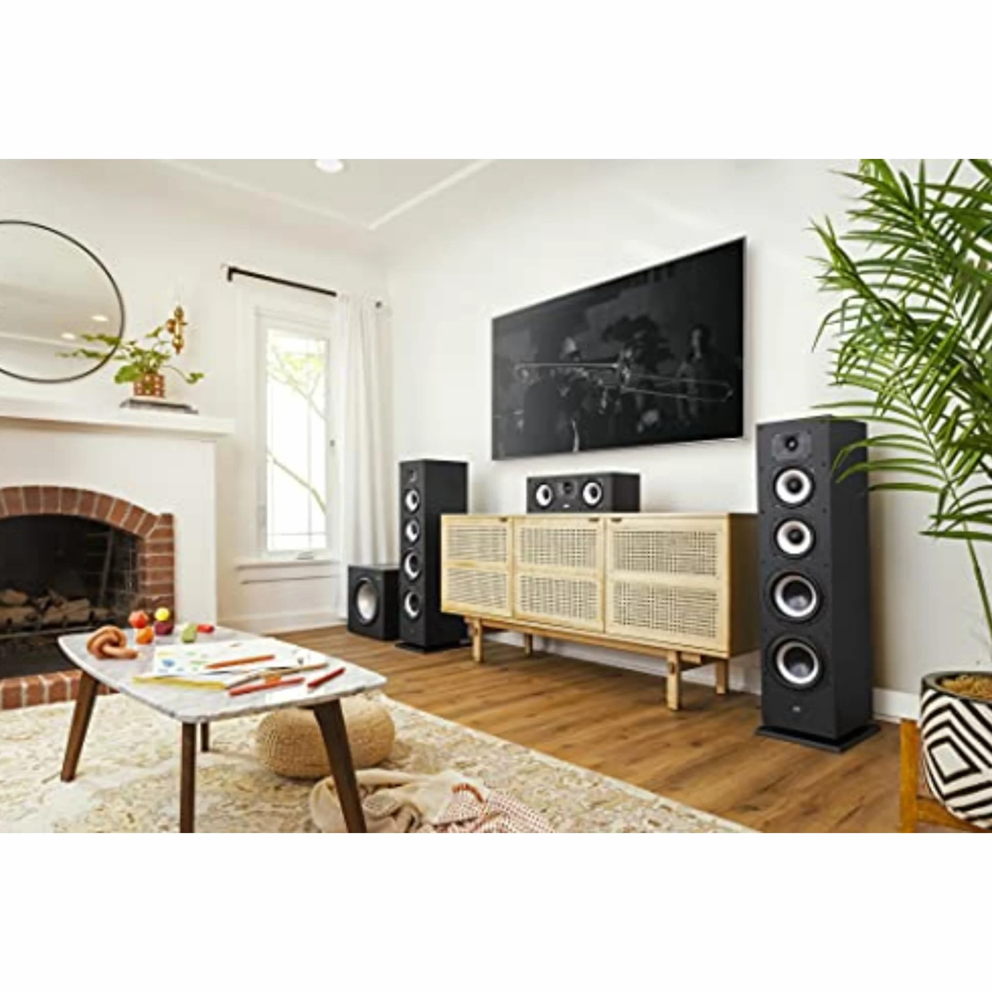 Polk Monitor XT70 Altavoces de Suelo Hi-Fi Negros