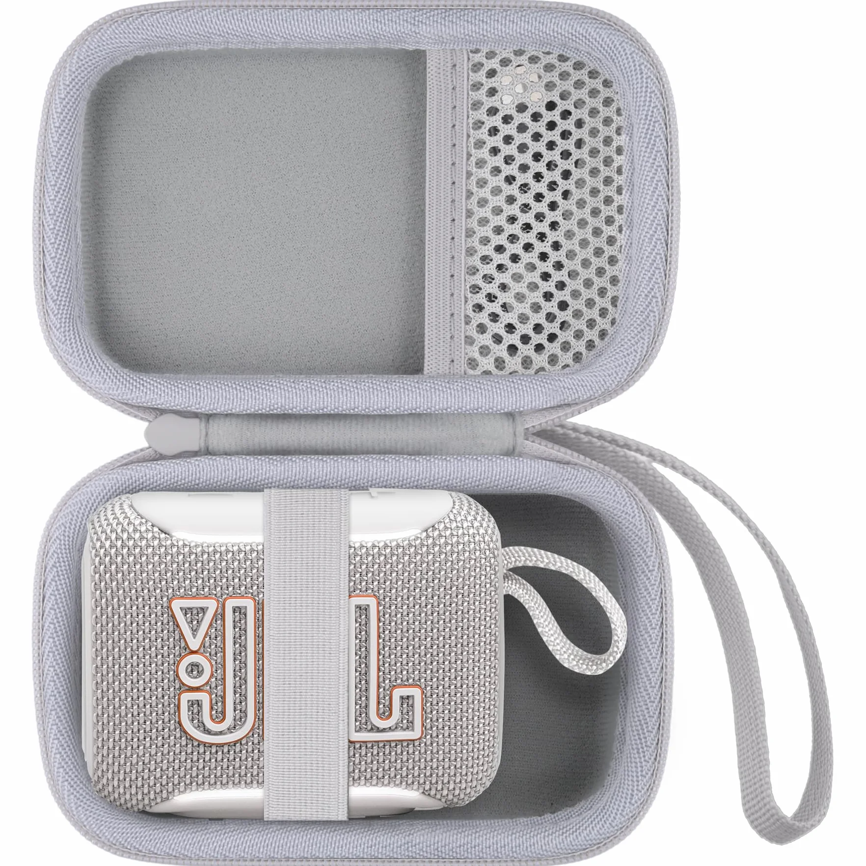 co2CREA Duro Viajar Caja Estuche Funda para JBL GO 5/ GO 4/ GO 3 Altavoz inalámbrico portátil con Bluetooth (Funda Solo,Case Only)