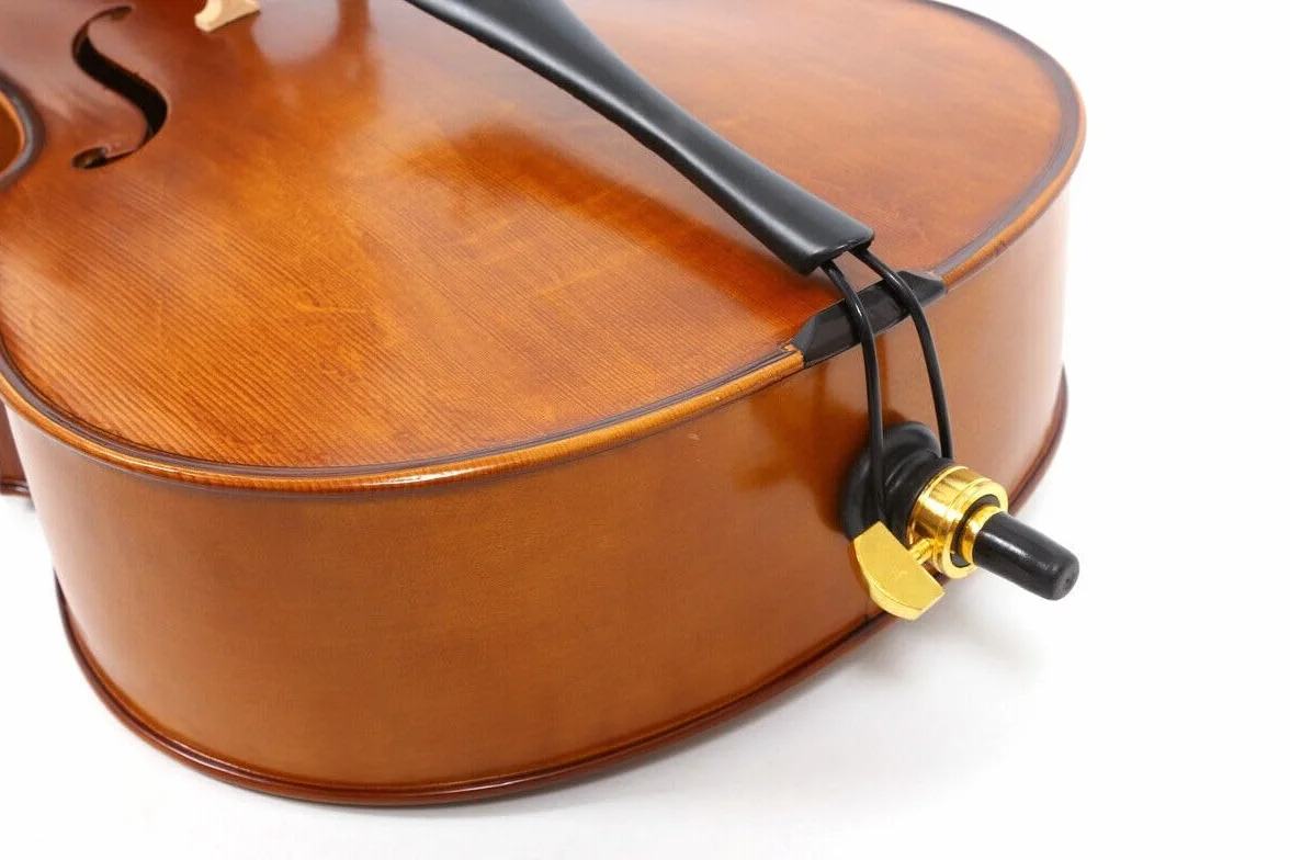 Yinfente Advance - Violonchelo 4/4 hecho a mano con madera de abeto de arce, piezas de violonchelo de madera de ébano con bolsa de violonchelo para niños y adultos