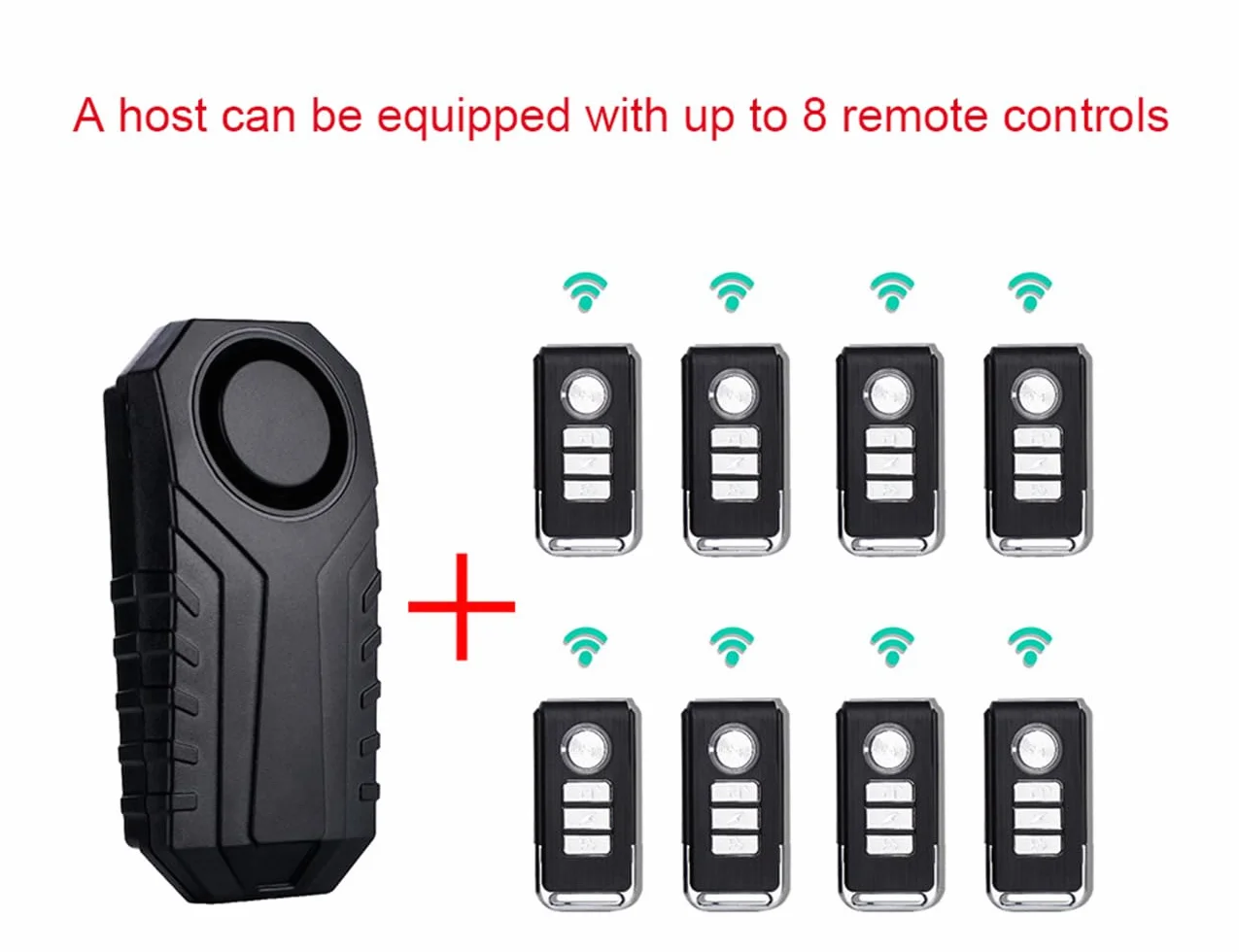 Alarma de Bicicleta Inalámbrica Seguridad Antirrobo para Ladrones Sensor de Movimiento de Vibración a Prueba de Agua con Control Remoto para Bicicleta Motocicleta Coche Scooter Vehículos