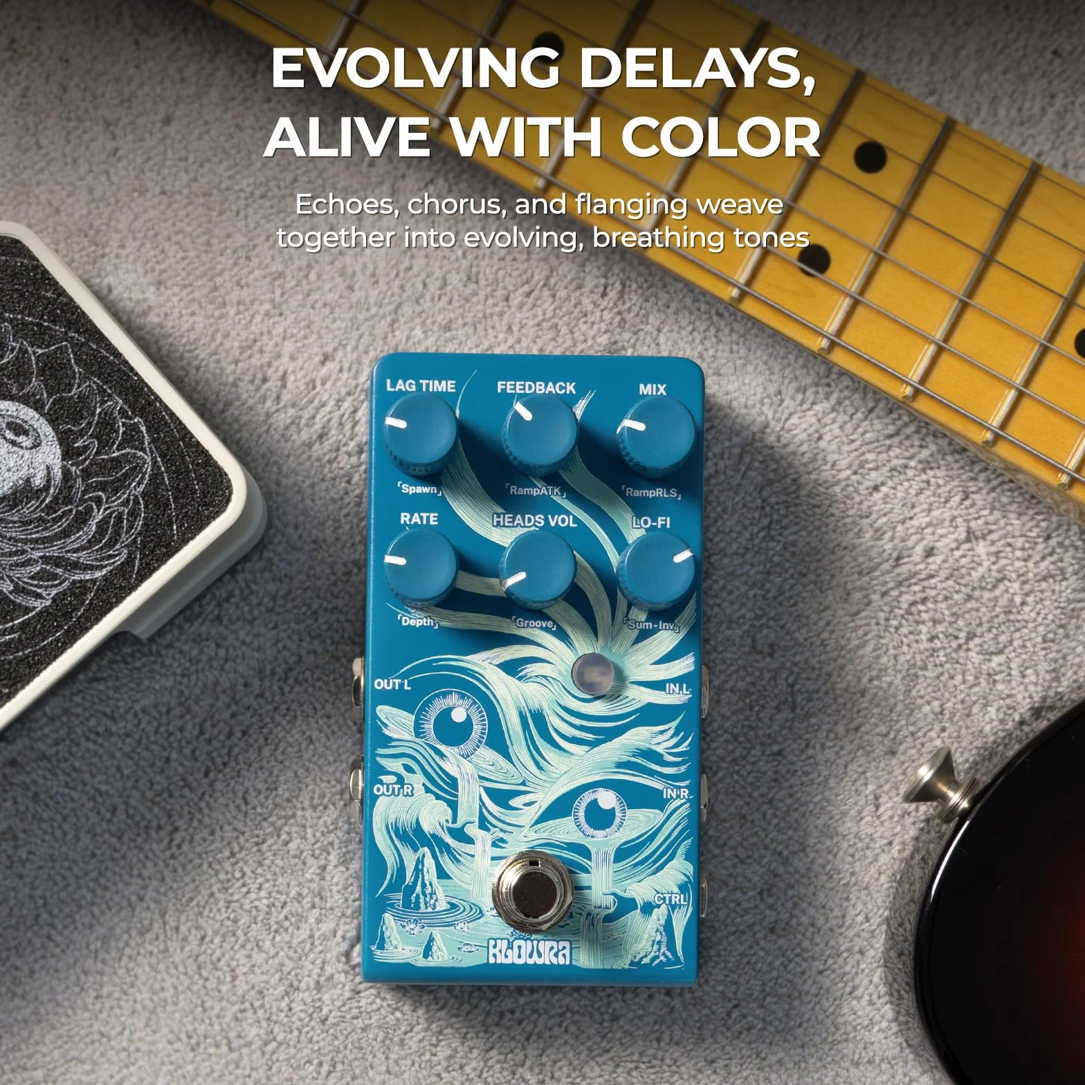 Rilum - Pedal de efectos de retardo multicabezal