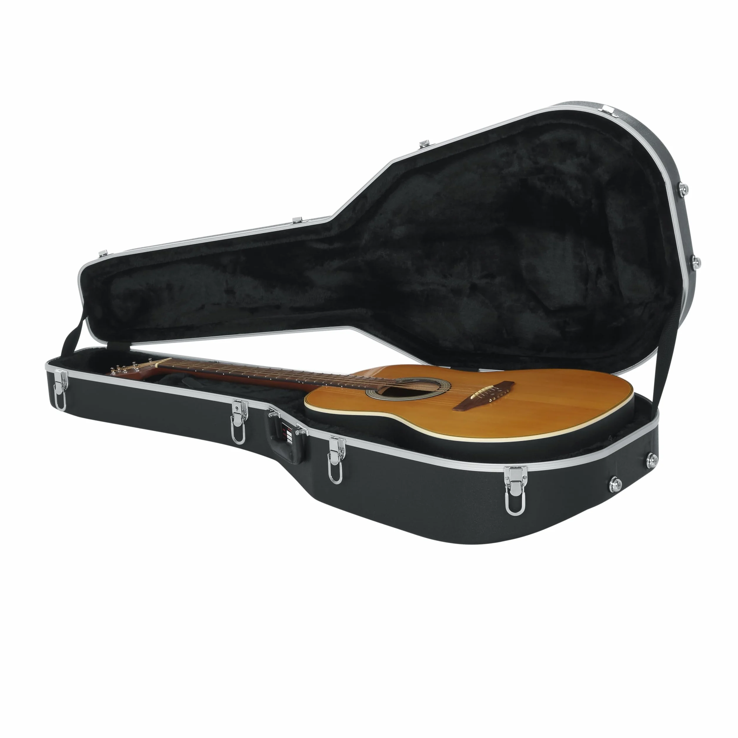 GATOR CASES Deluxe - Funda Moldeada de ABS para Guitarras acústicas; se Adapta a Guitarras acústicas de Contorno Profundo Estilo Ovation (GC-Deep Bowl)