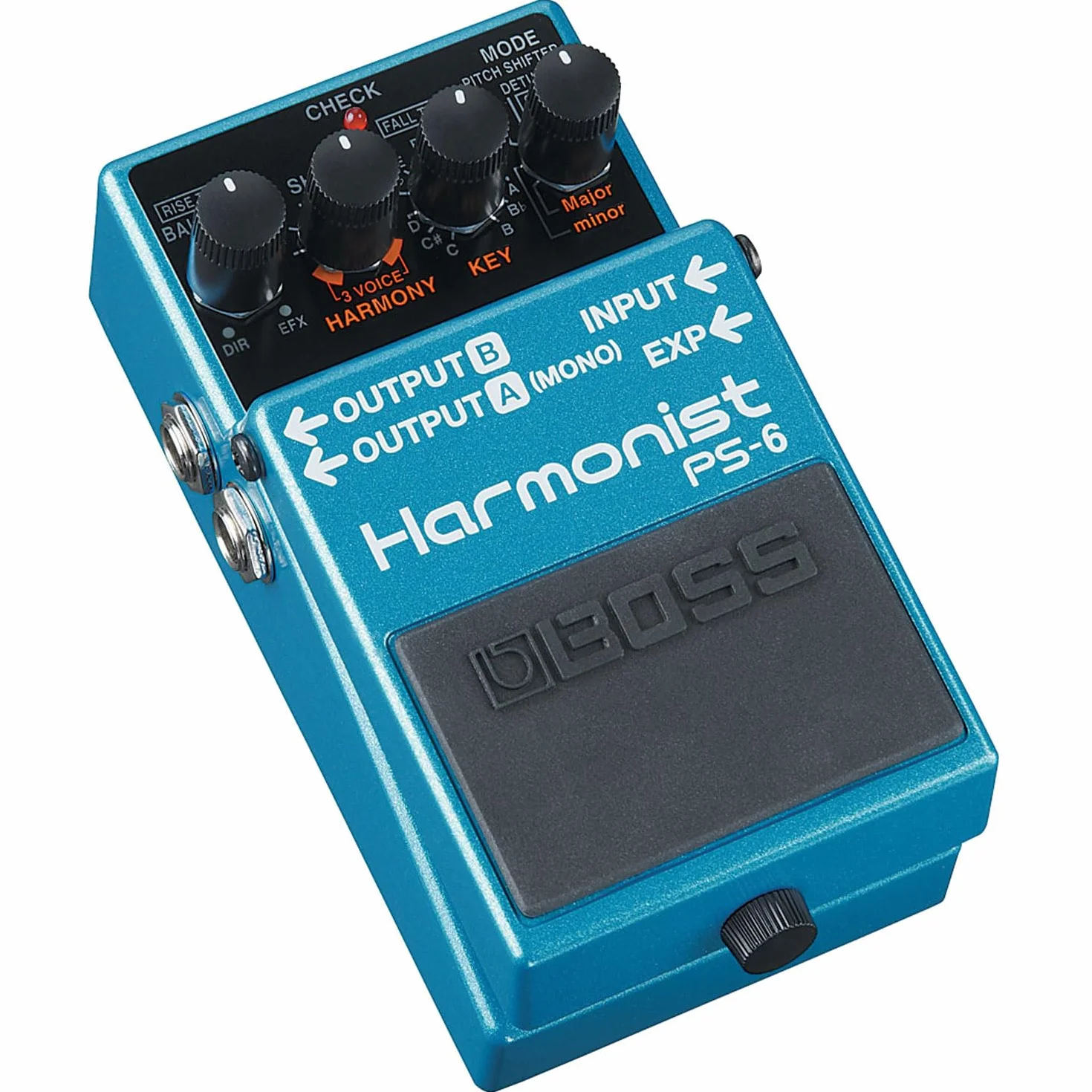 Boss PS-6 Harmonist Pitch-Shifter - Dispositivo de efectos de pedal y cable jack keepdrum