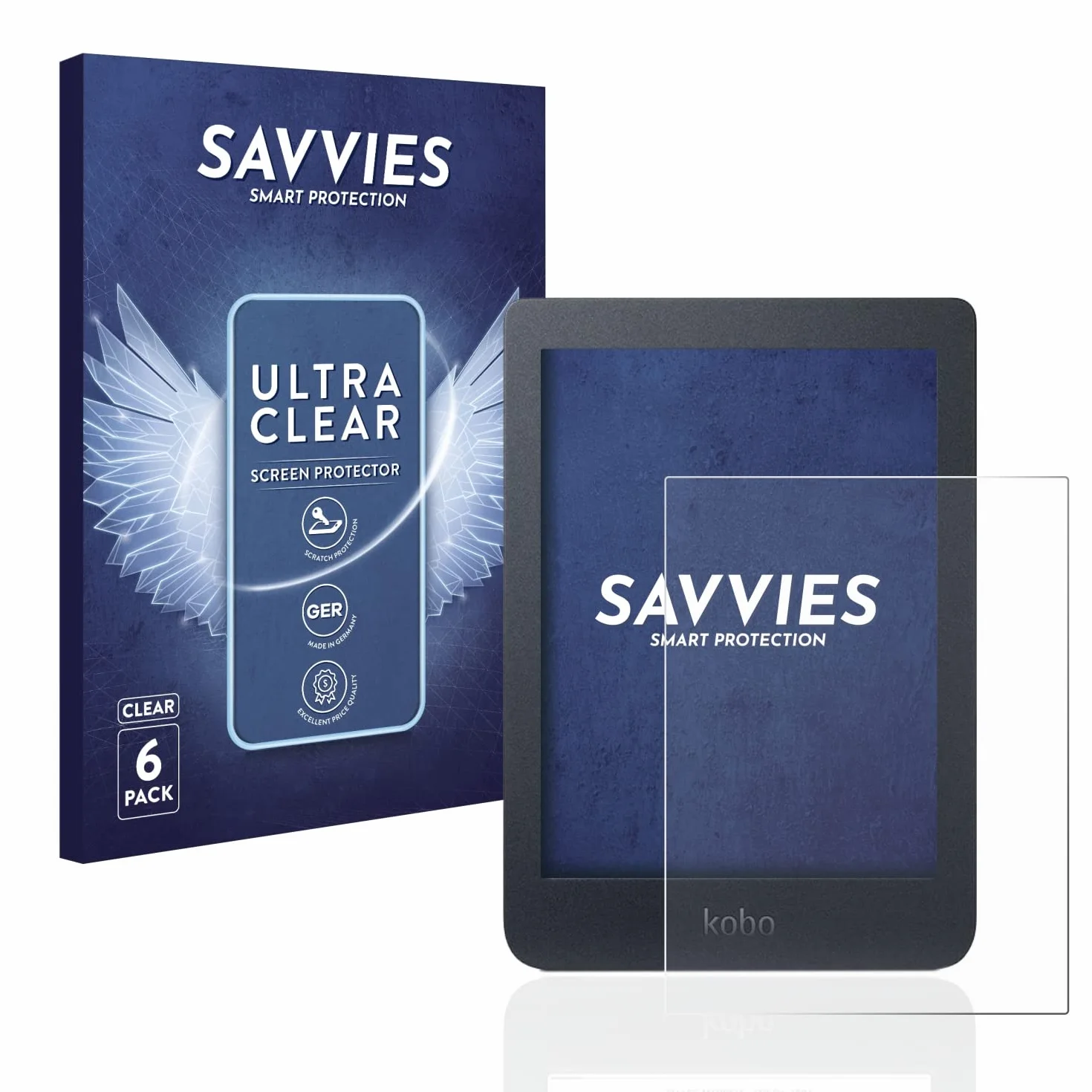 Savvies Protector Pantalla Kobo Nia 6 Unidades Película Ultra Transparente