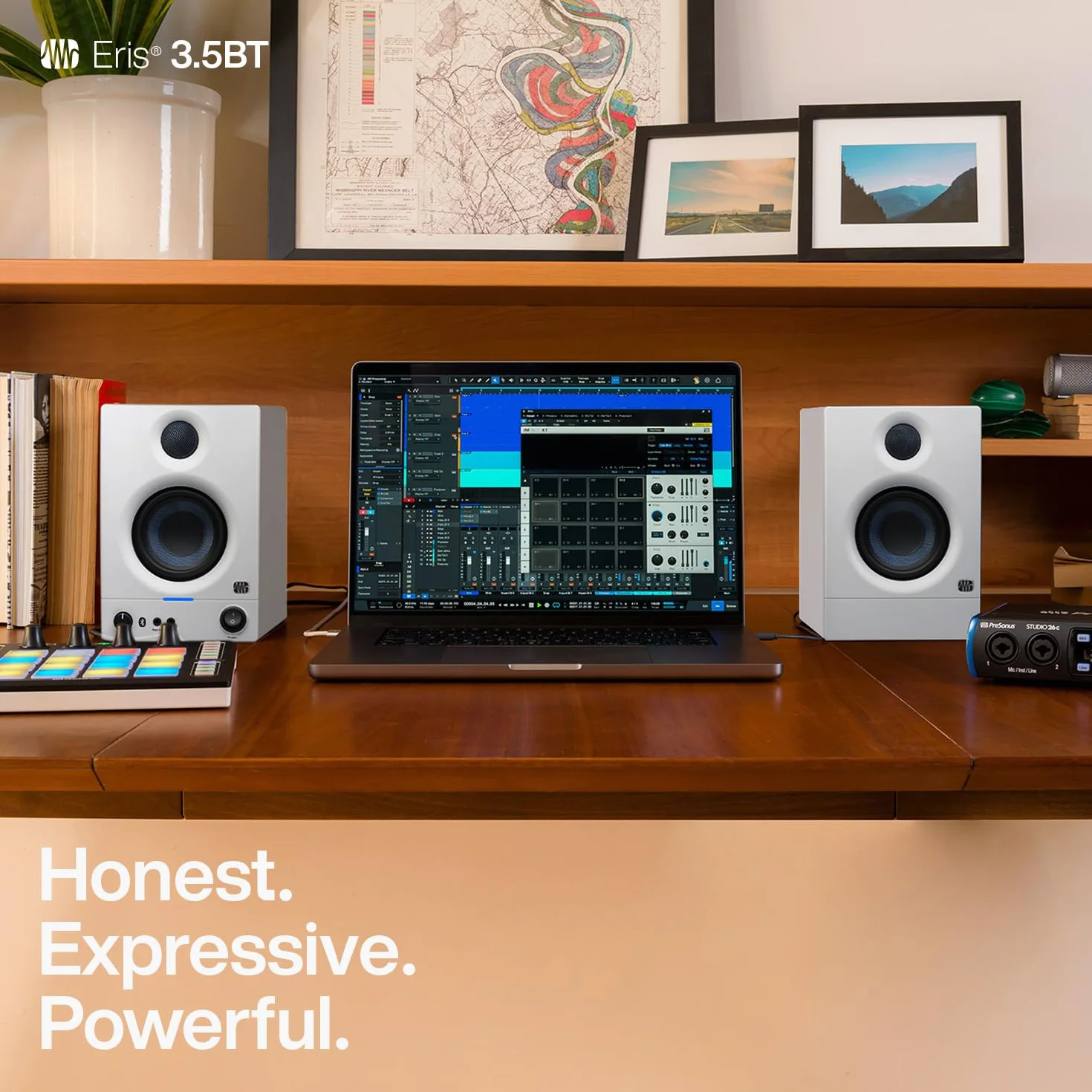 PreSonus Eris 3.5BT Gen 5.1 cm - Altavoces para Monitor de Estudio con Bluetooth, par, 3.5 Pulgadas, 2 vías, Altavoces de Escritorio alimentados para Multimedia, Juegos, producción de música con