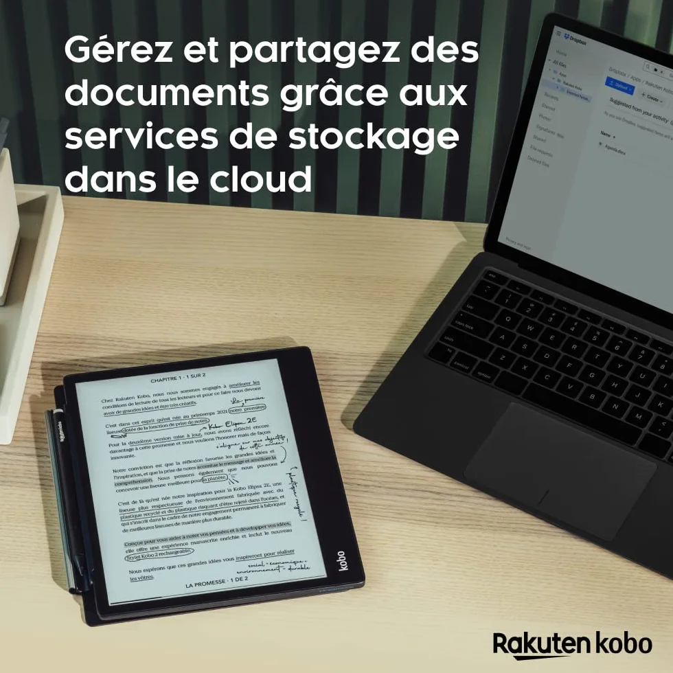 Kobo Elipsa 2E eReader 10,3" Pantalla táctil antirreflejos ComfortLight Pro Brillo Ajustable Wi-Fi Carta E Ink 32 GB Reacondicionado