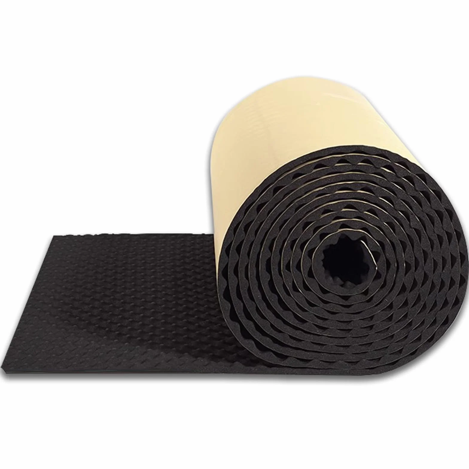 Insonorizacion Acustica Pared Espuma Acustica para El Estudio de Grabación Insonorizacion Acustica Pared Sonido Que Reducen El Eco de La Reverberación para Techo en(Size:20mm Thick(1*10m),Color:Negro)