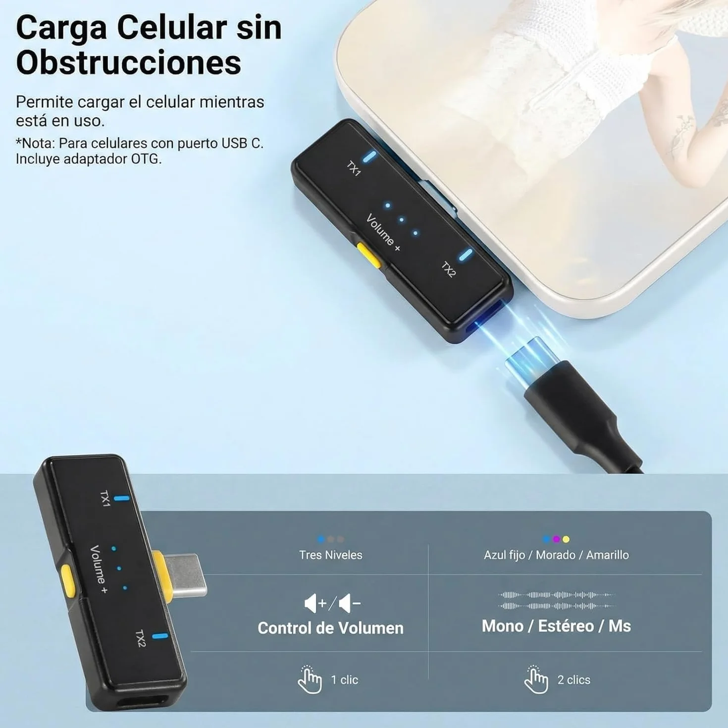 NEEWER KM23C Micrófono Solapa Inalámbrico Compatible con iPhone Android Tablet PC Laptop, Omnidireccional 48K/24Bit 20-20KHZ AI Cancelación Ruido Silenciador 70m Alcance 32h Batería (1x RX + 4X TX)