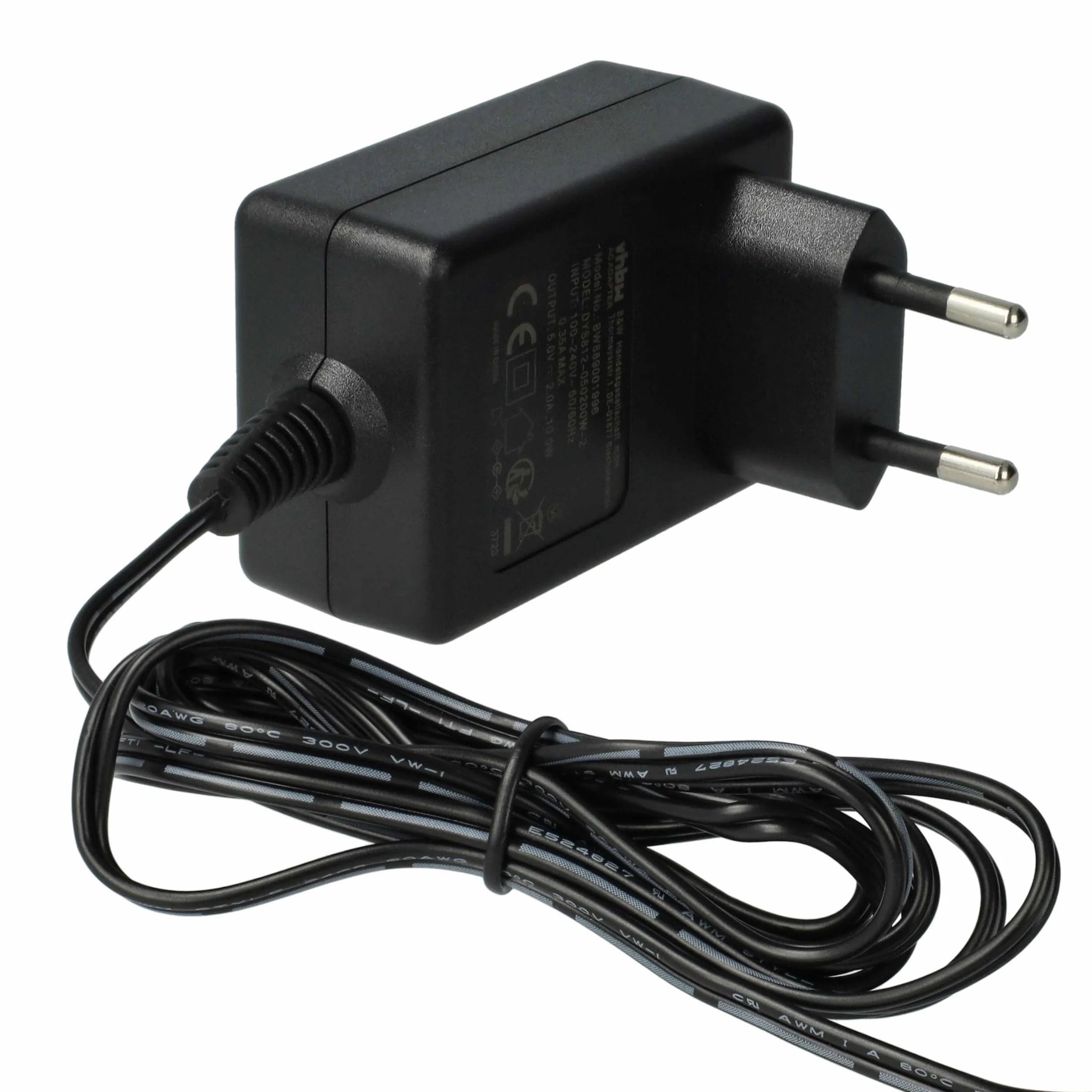 vhbw Fuente alimentación Compatible con Yealink SIP-T42, CP860, EXP40, SIP-T41, SIP-T29, SIP-T31P teléfono Fijo - 150 cm