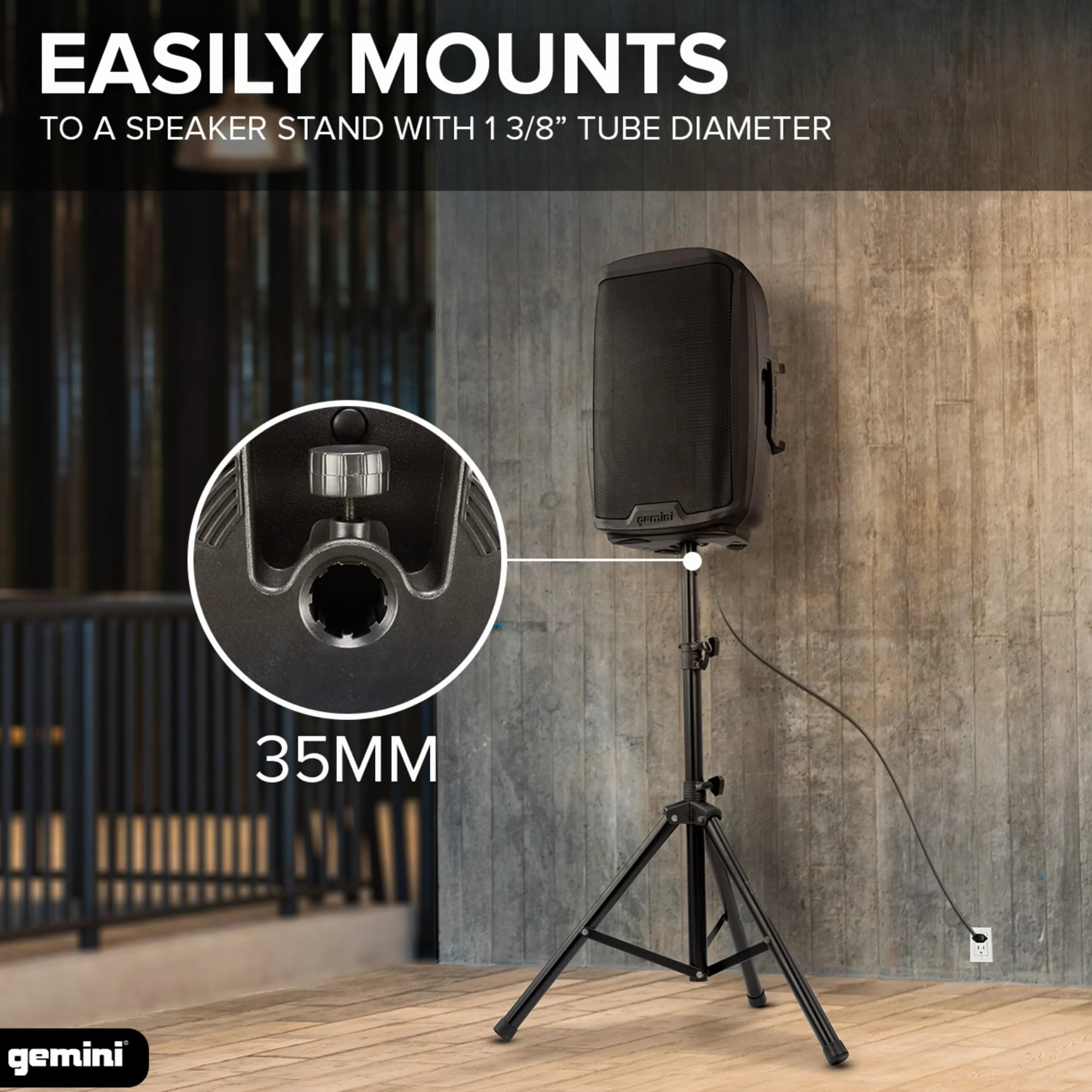 Gemini AS-2115P: 2000 Watt Active 15” Loudspeaker